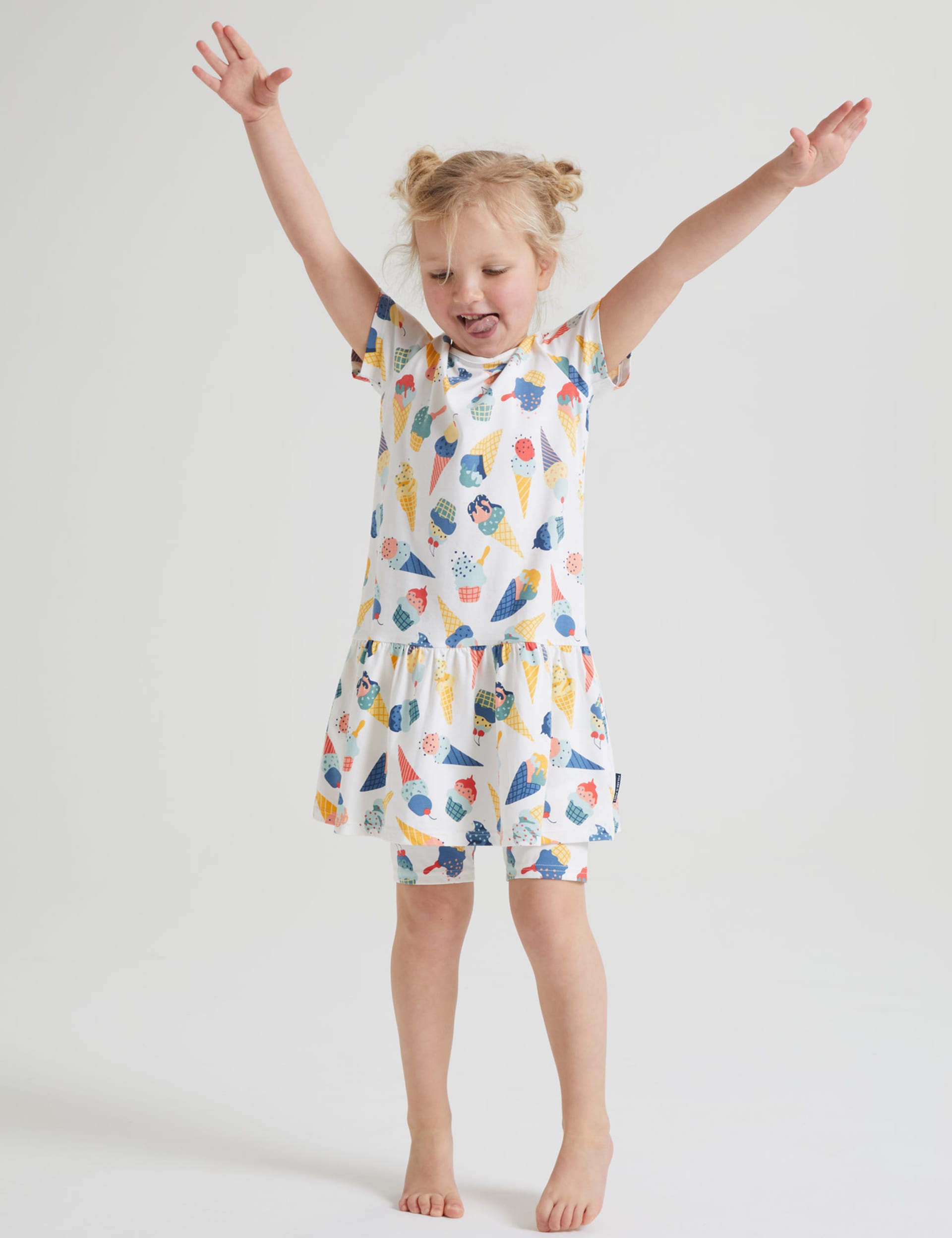 Cotton Rich Ice Cream Print Dress (17 Yrs) Polarn O. Pyret M&S