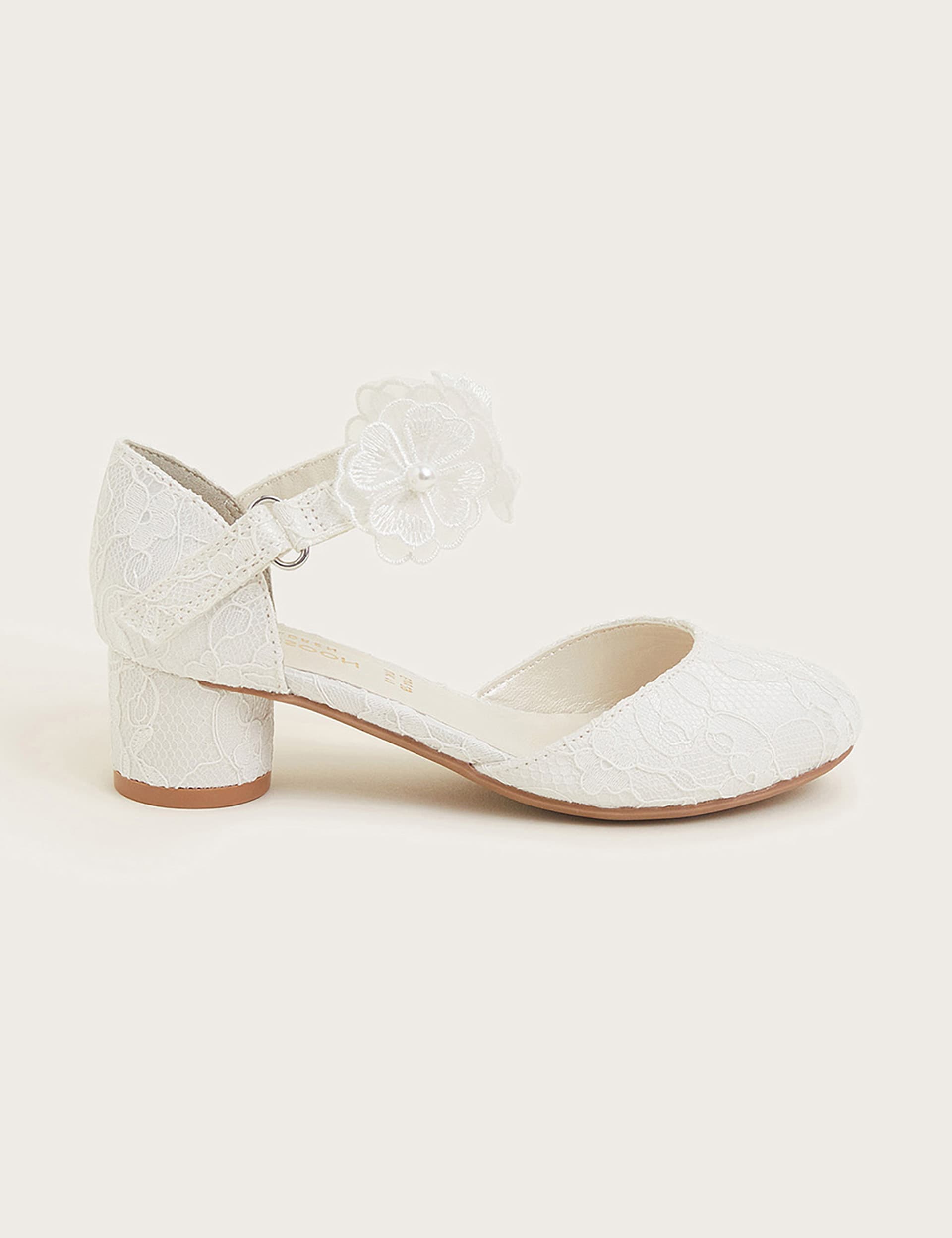 Kids Lace Party Shoes 7 Small 4 Large Monsoon M S