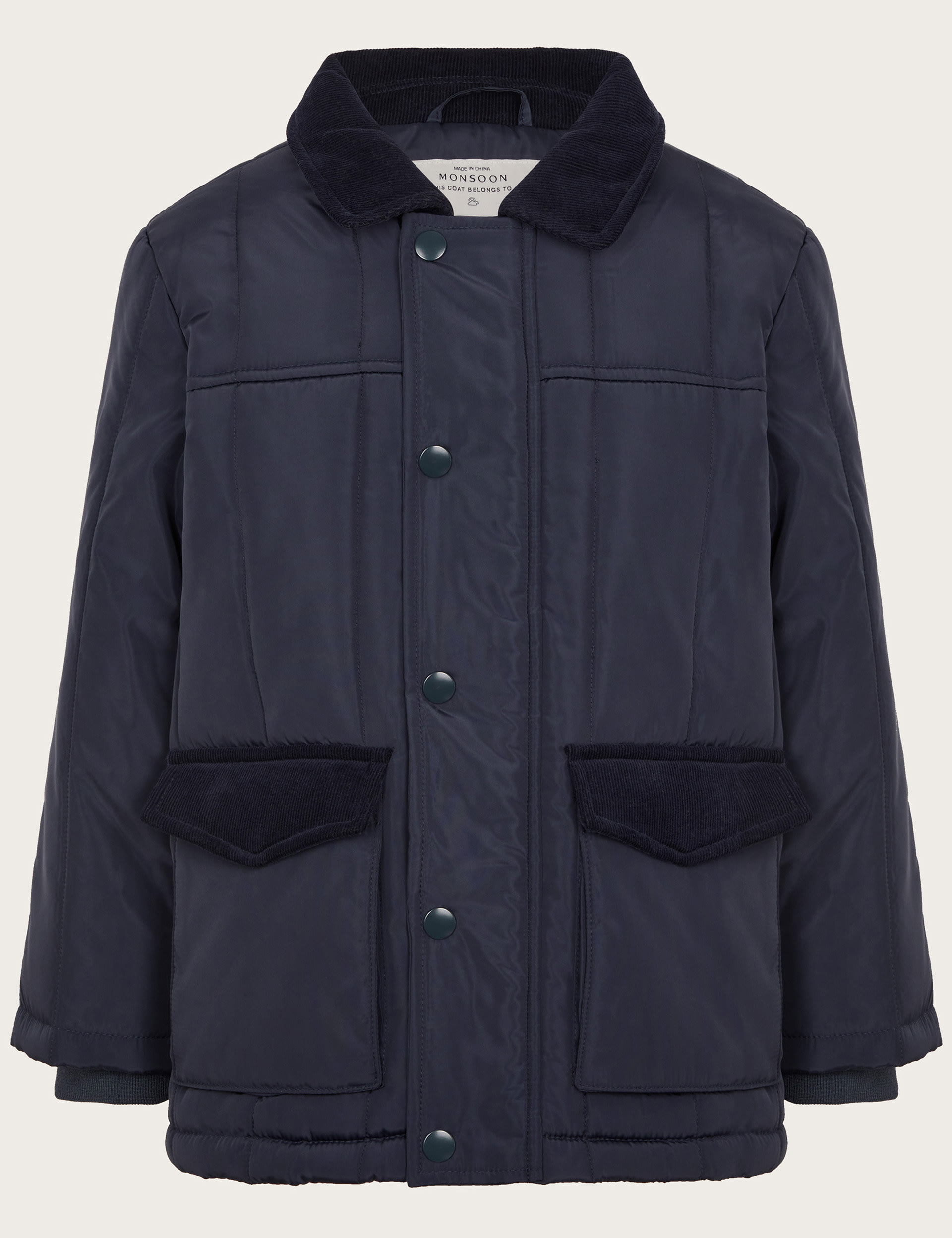 CORD COLLAR QUILTED JACKET Monsoon M S