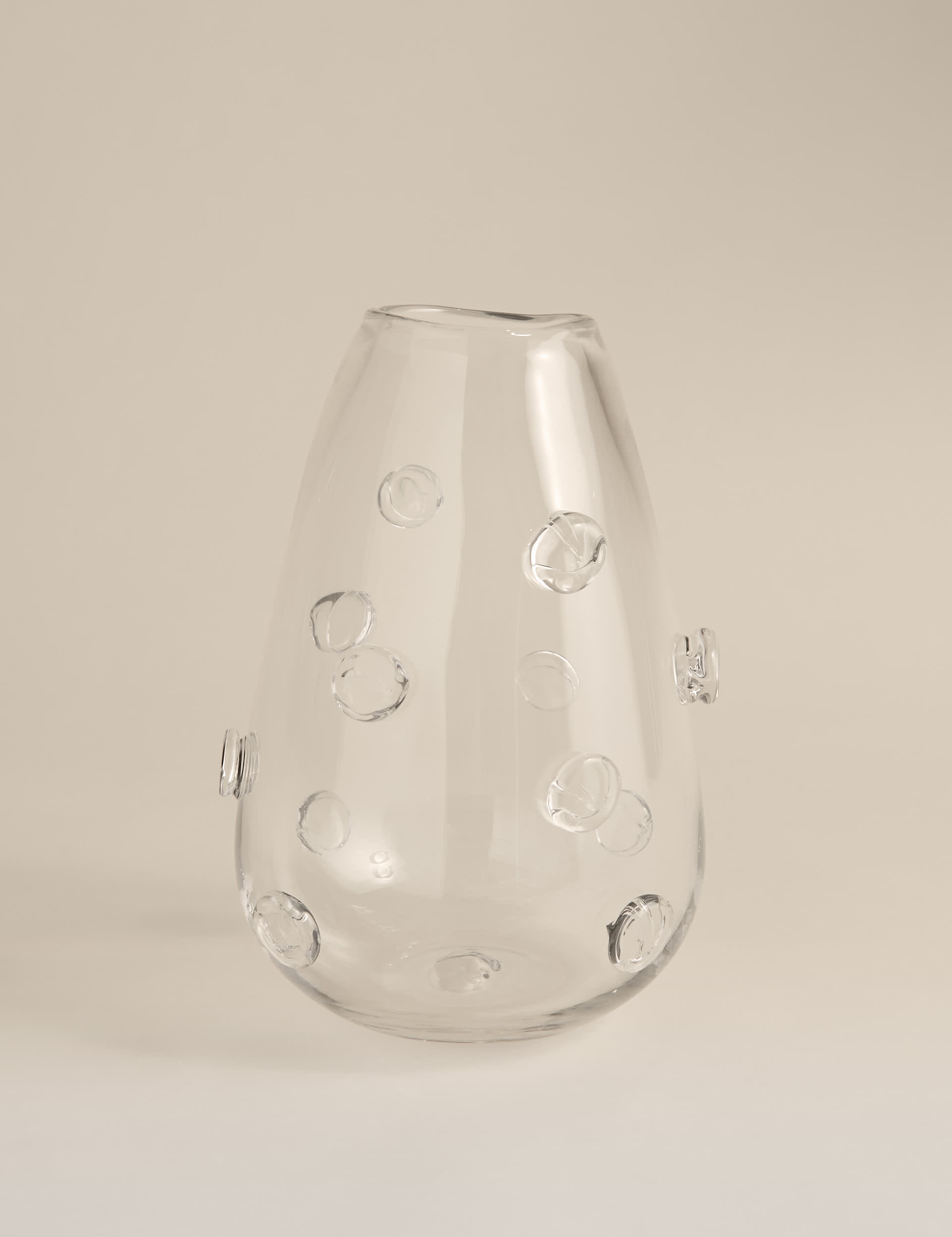 3D Raised Bobble Glass Vase