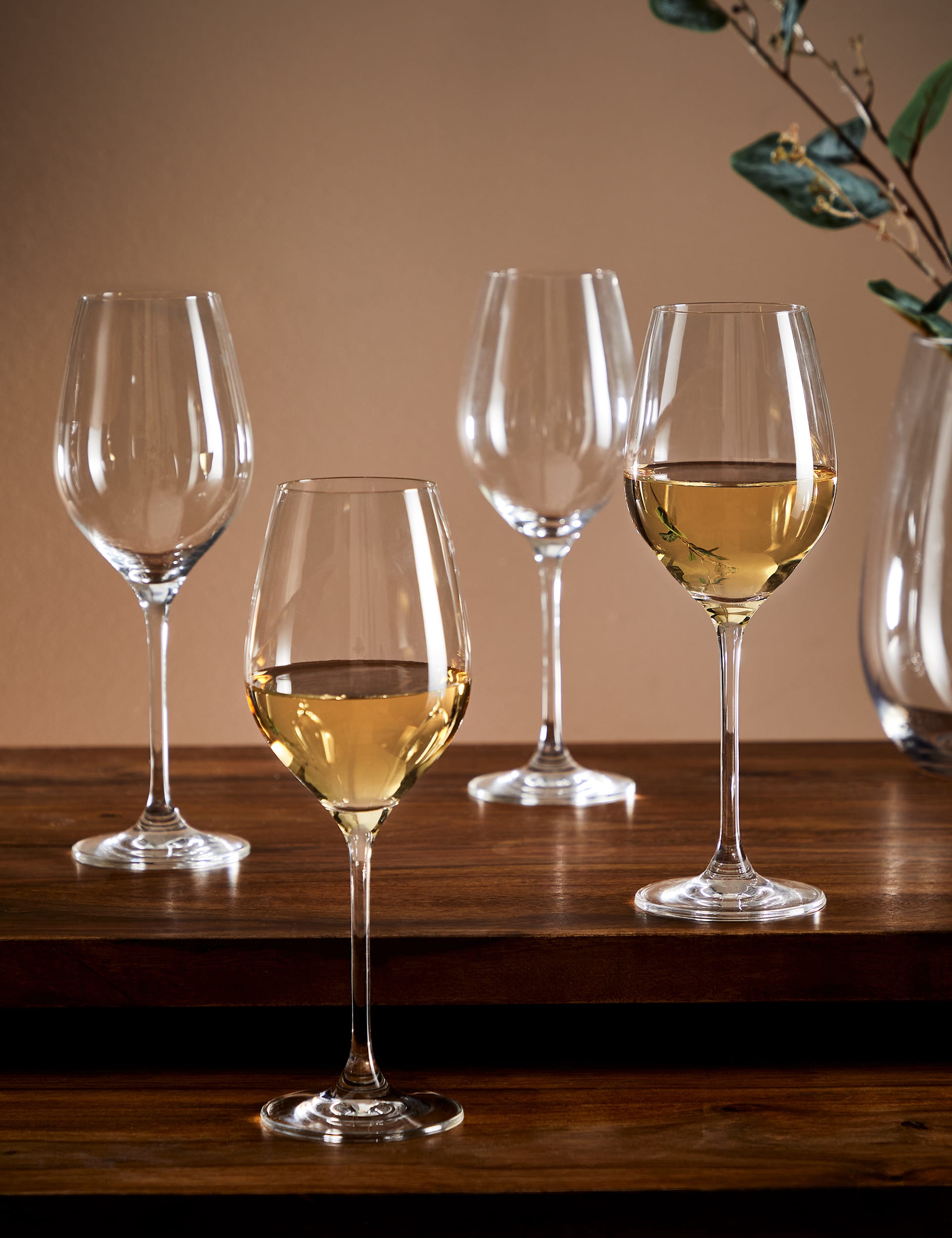 Set of 4 Maxim White Wine Glasses M S Collection M S