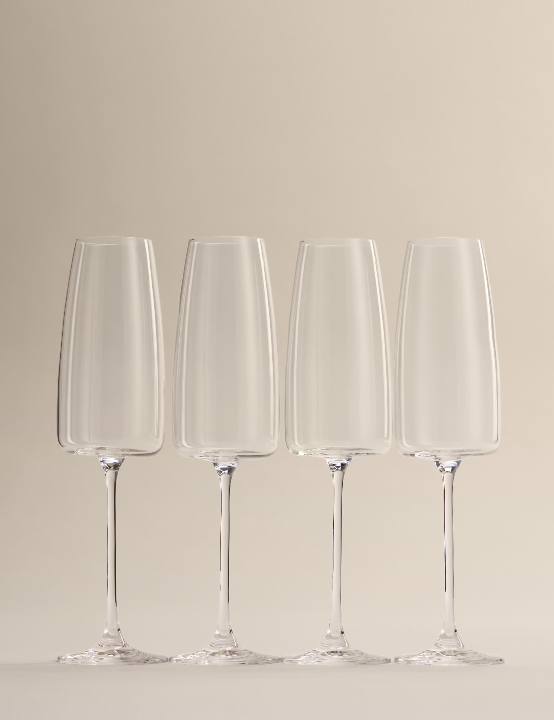 Set of 4 Odette Crystal Flutes