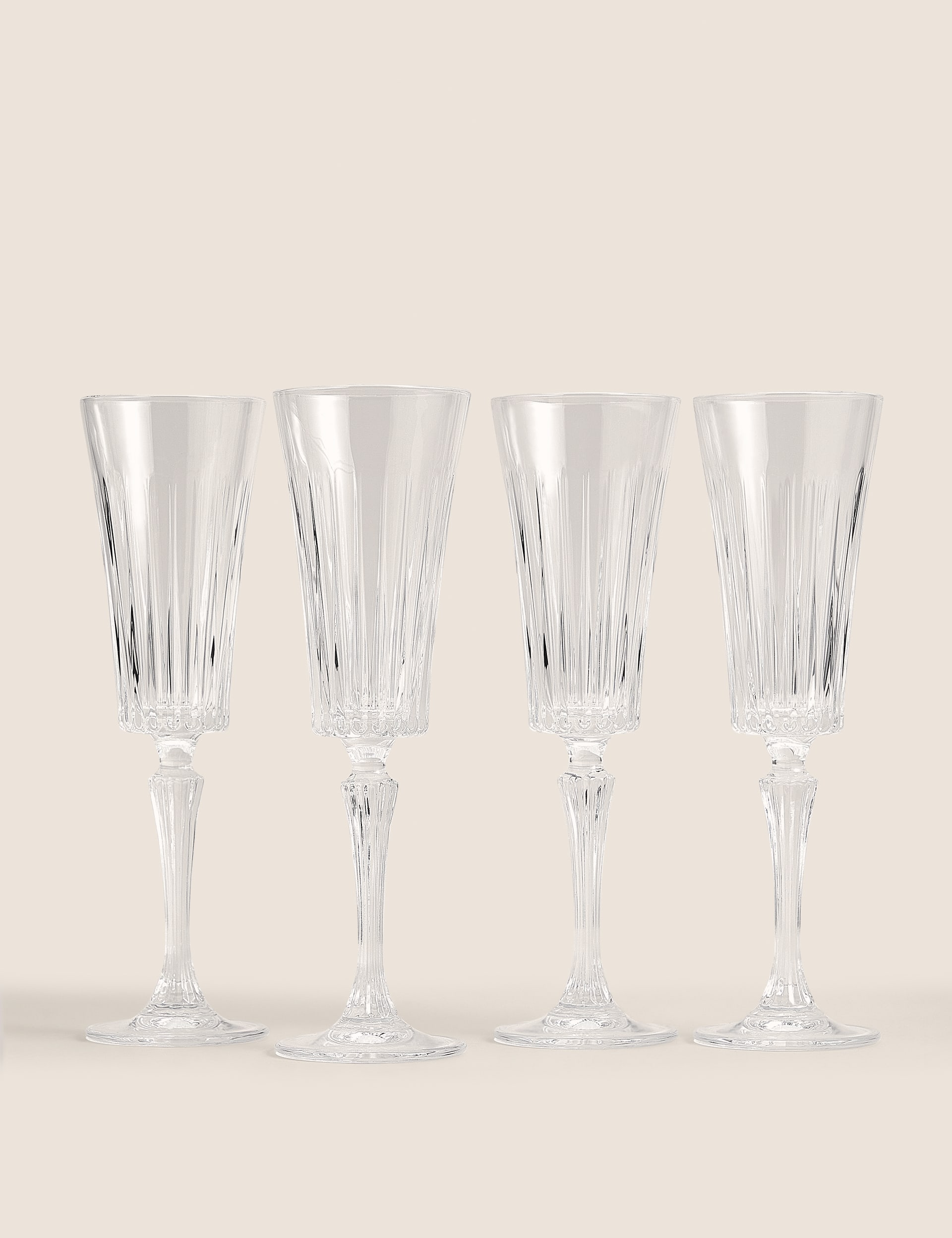 Set of 4 Timeless Champagne Flutes M&S Collection M&S