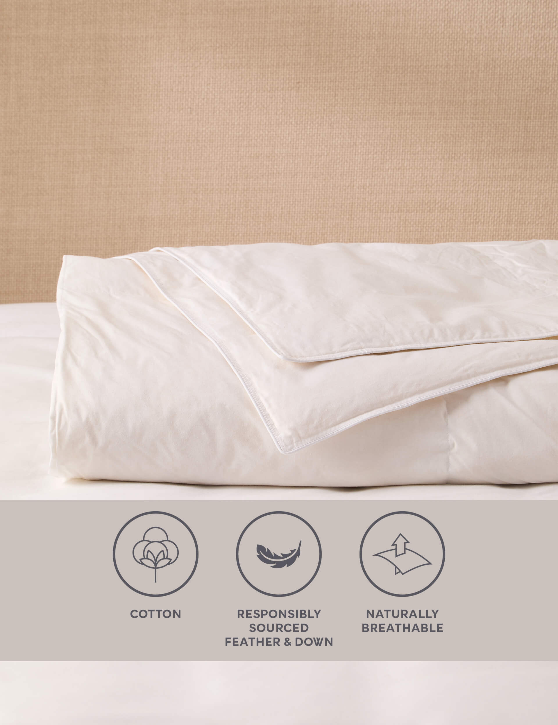 Duck Feather Down 2.5 Tog Duvet M S Collection M S