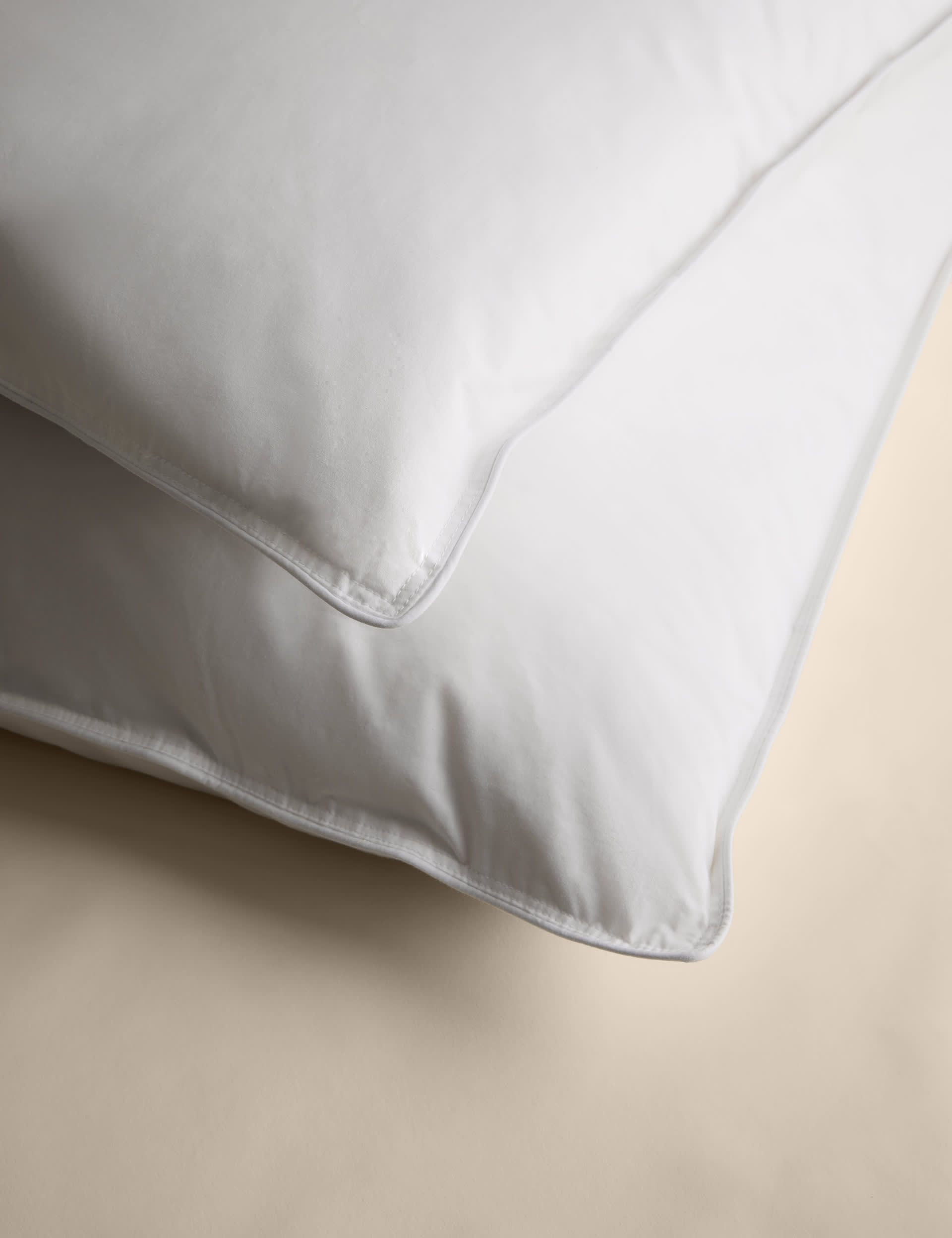 thumbnail image 2 of #bedding Quilted Super Soft Duck Feather & Down Hotel Quality Pillow – Deep Support, White, Made In UK 2 of 4