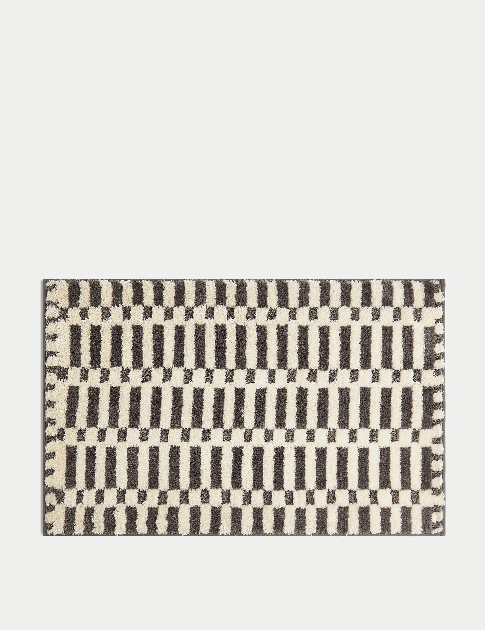 Cotton Blend Geometric Quick Dry Bath Mat | M&S Collection | M&S
