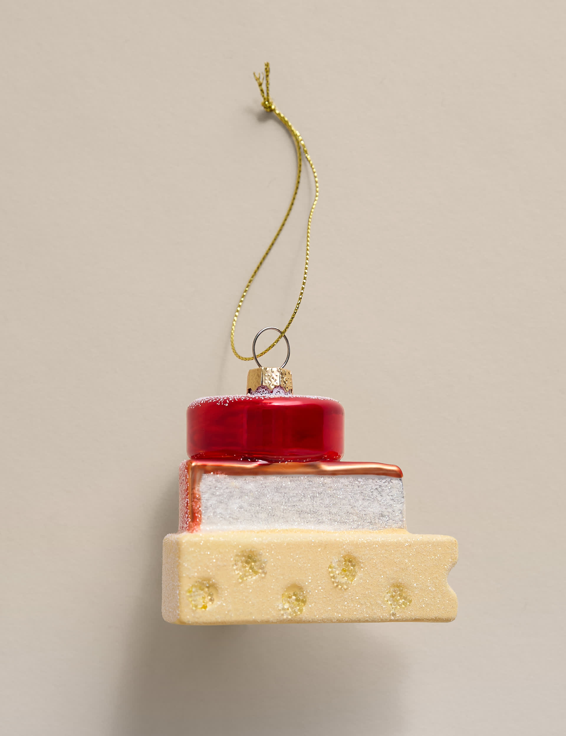 Glass Hanging Cheese Decoration