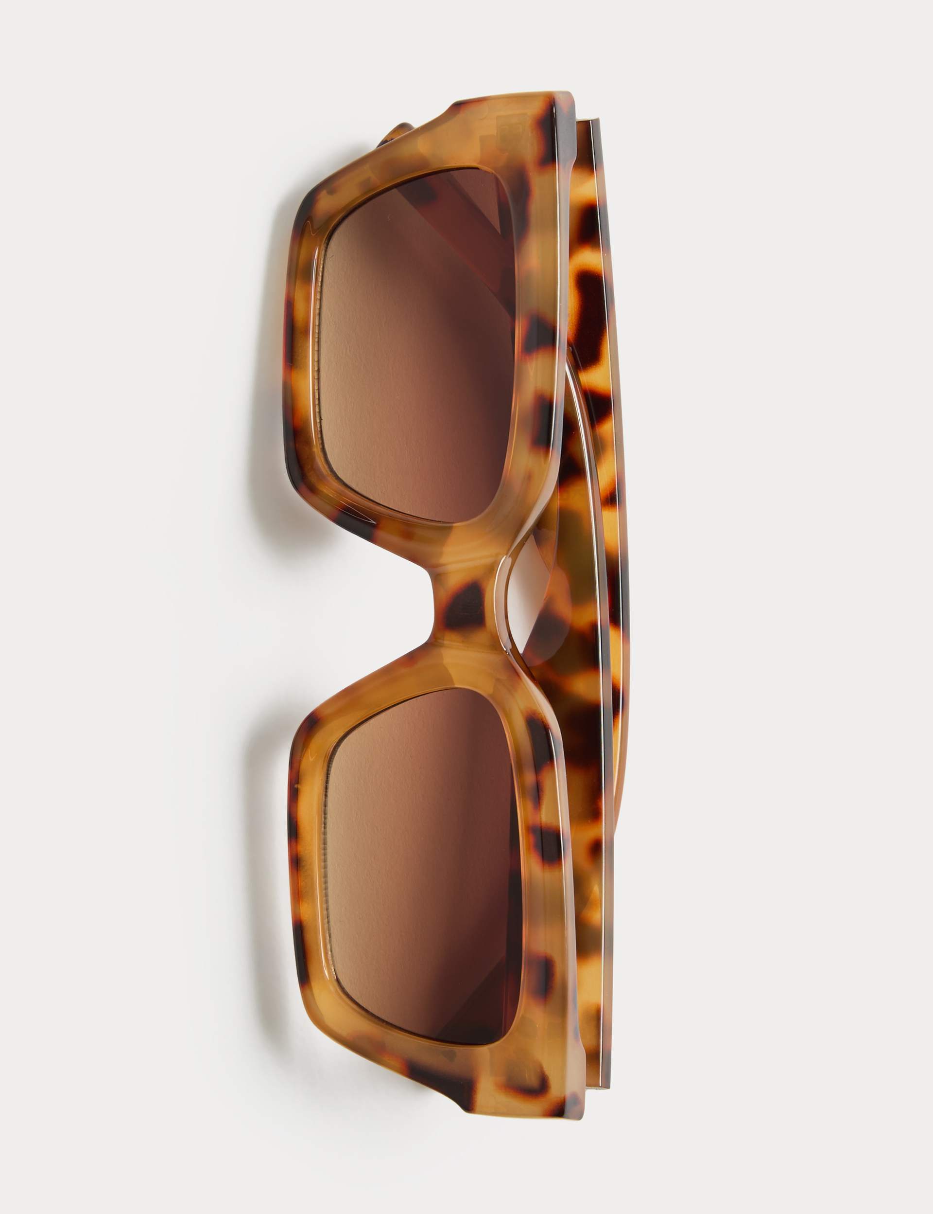 Bevelled Oversized Square Sunglasses
