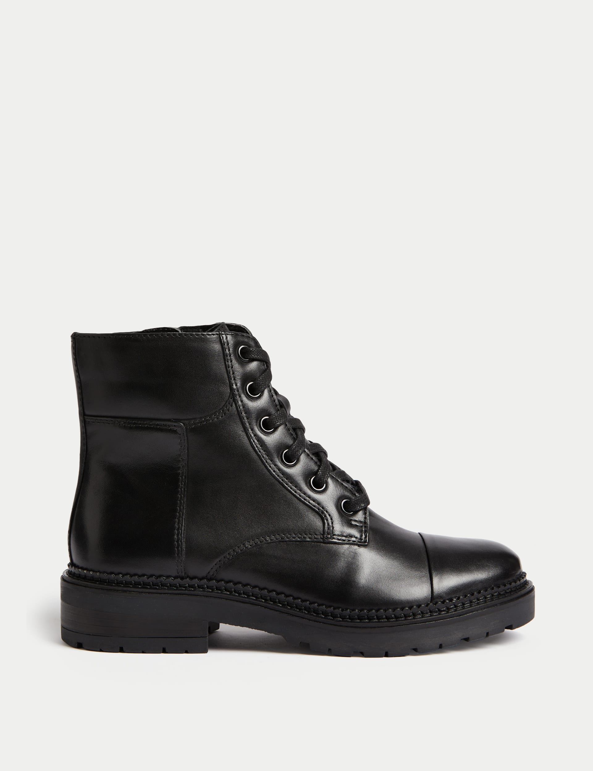 Leather Lace Up Ankle Boots M S Collection M S