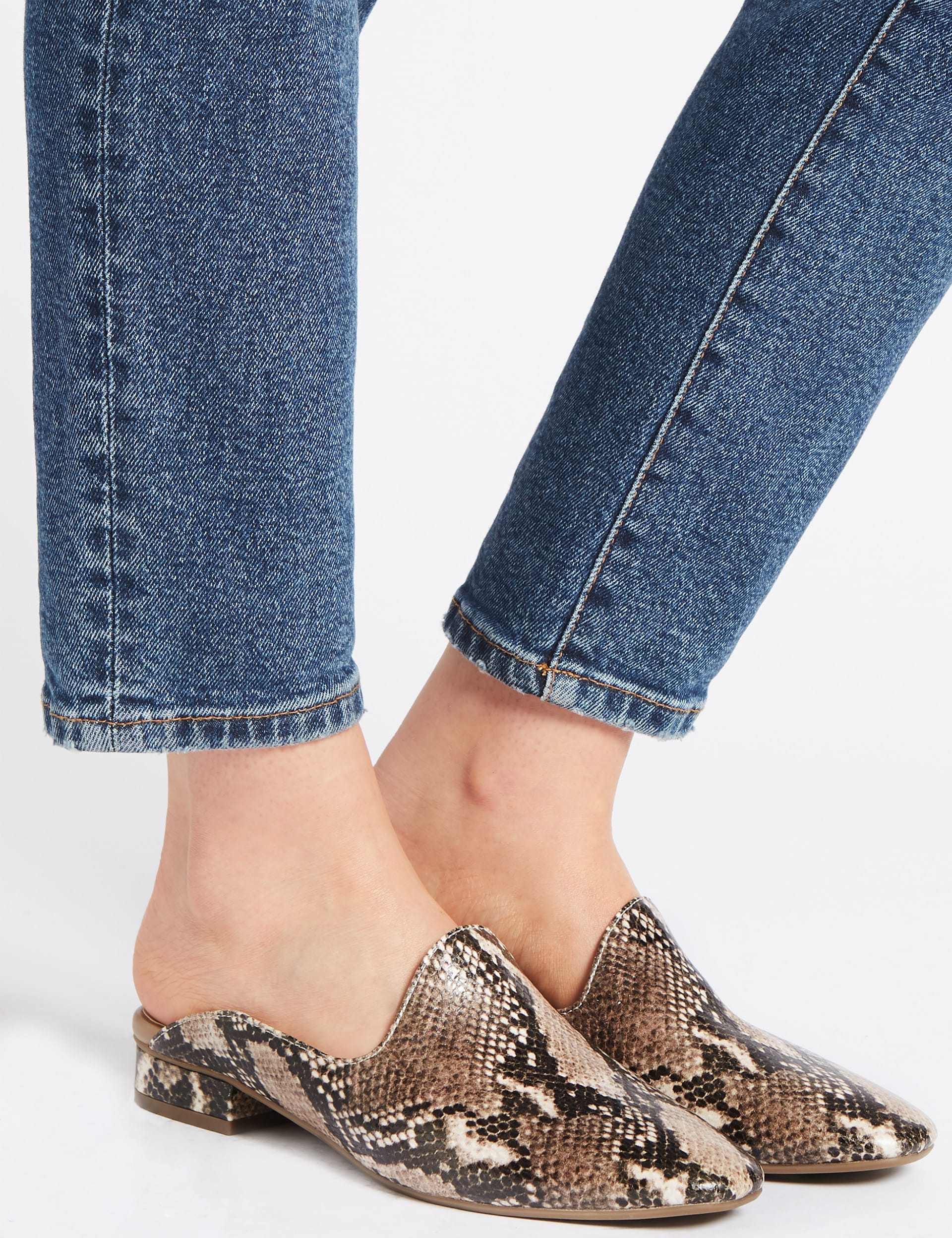 Wide mule shoes sales