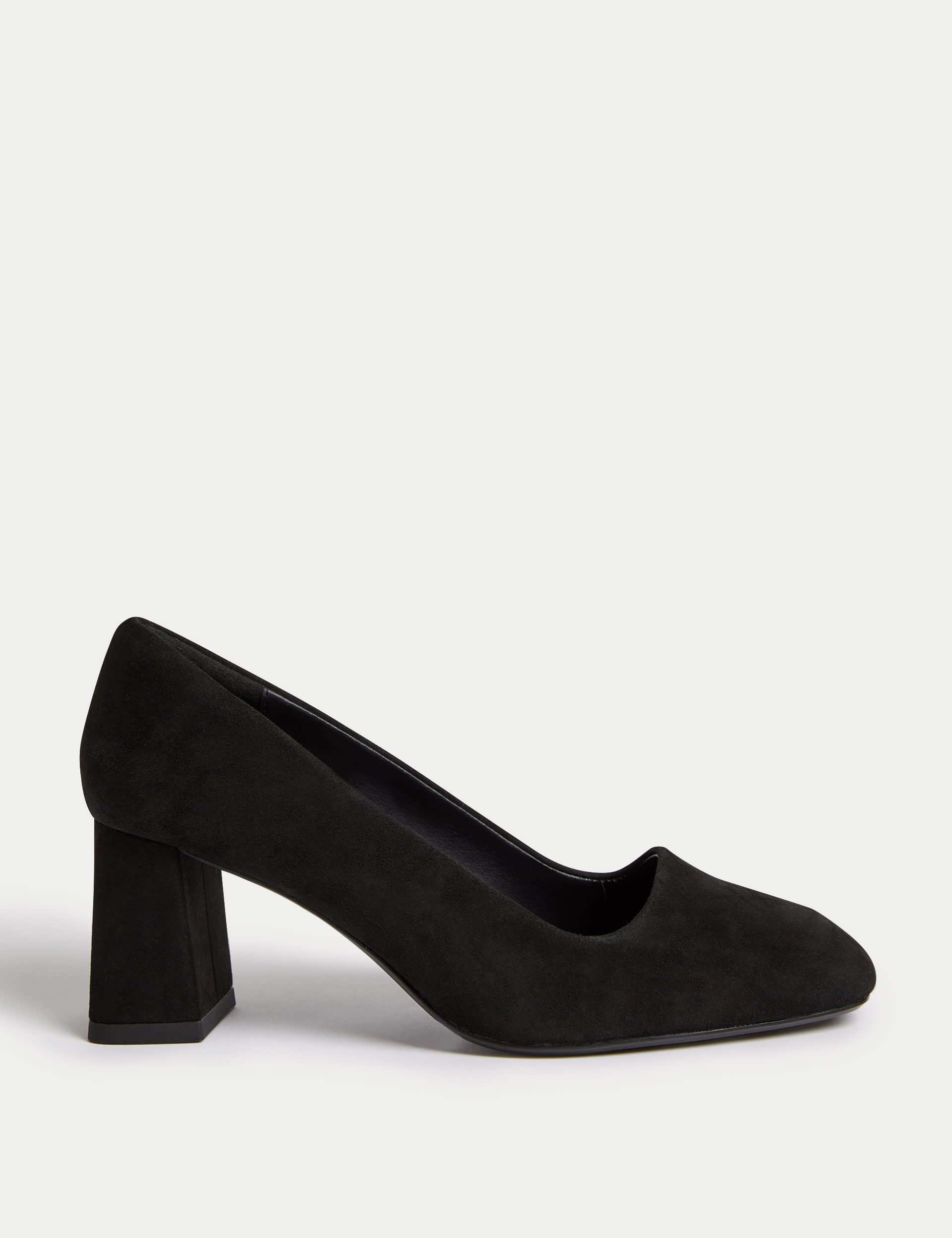 Marks and spencer ladies black court shoes on sale