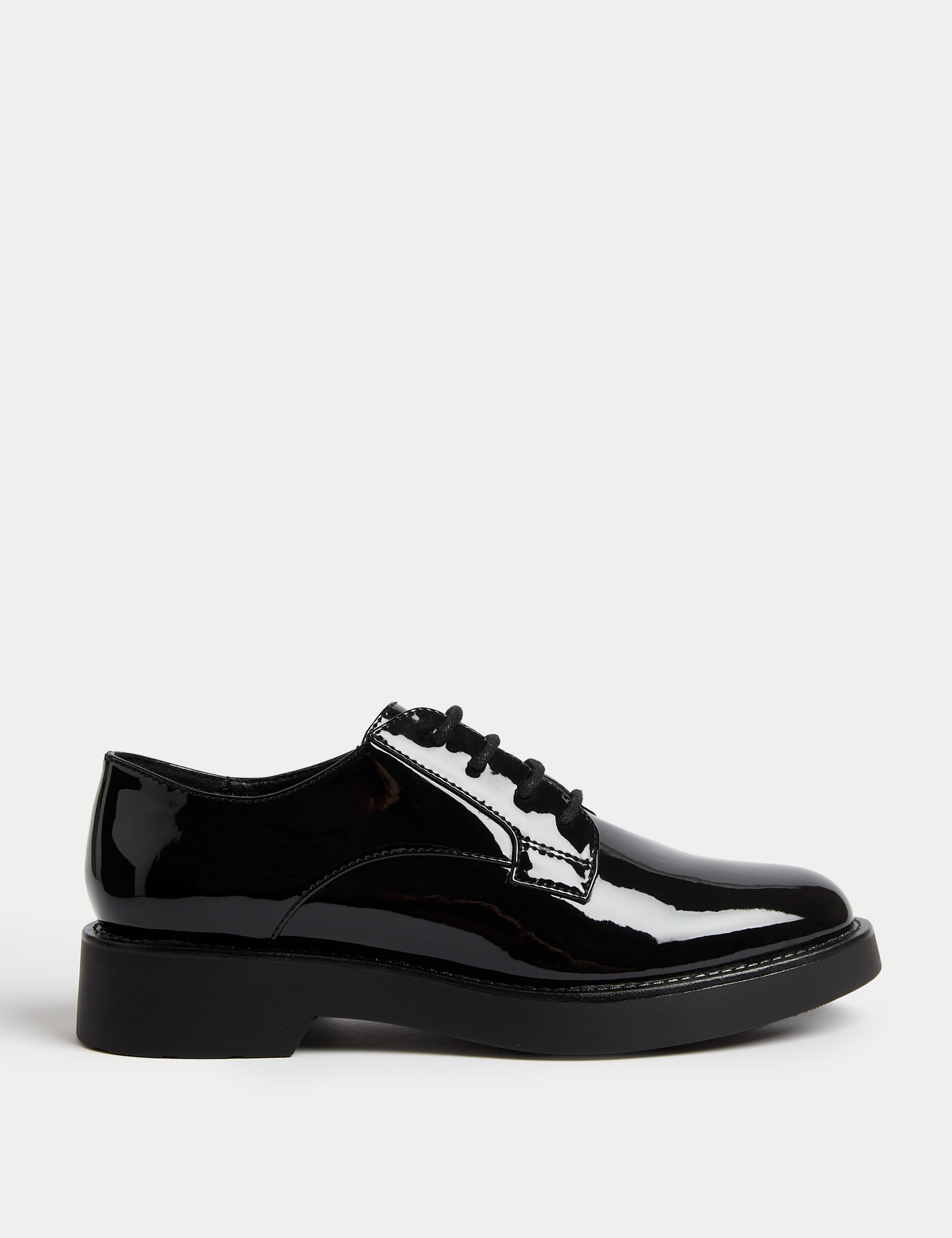 Black patent lace up brogues on sale