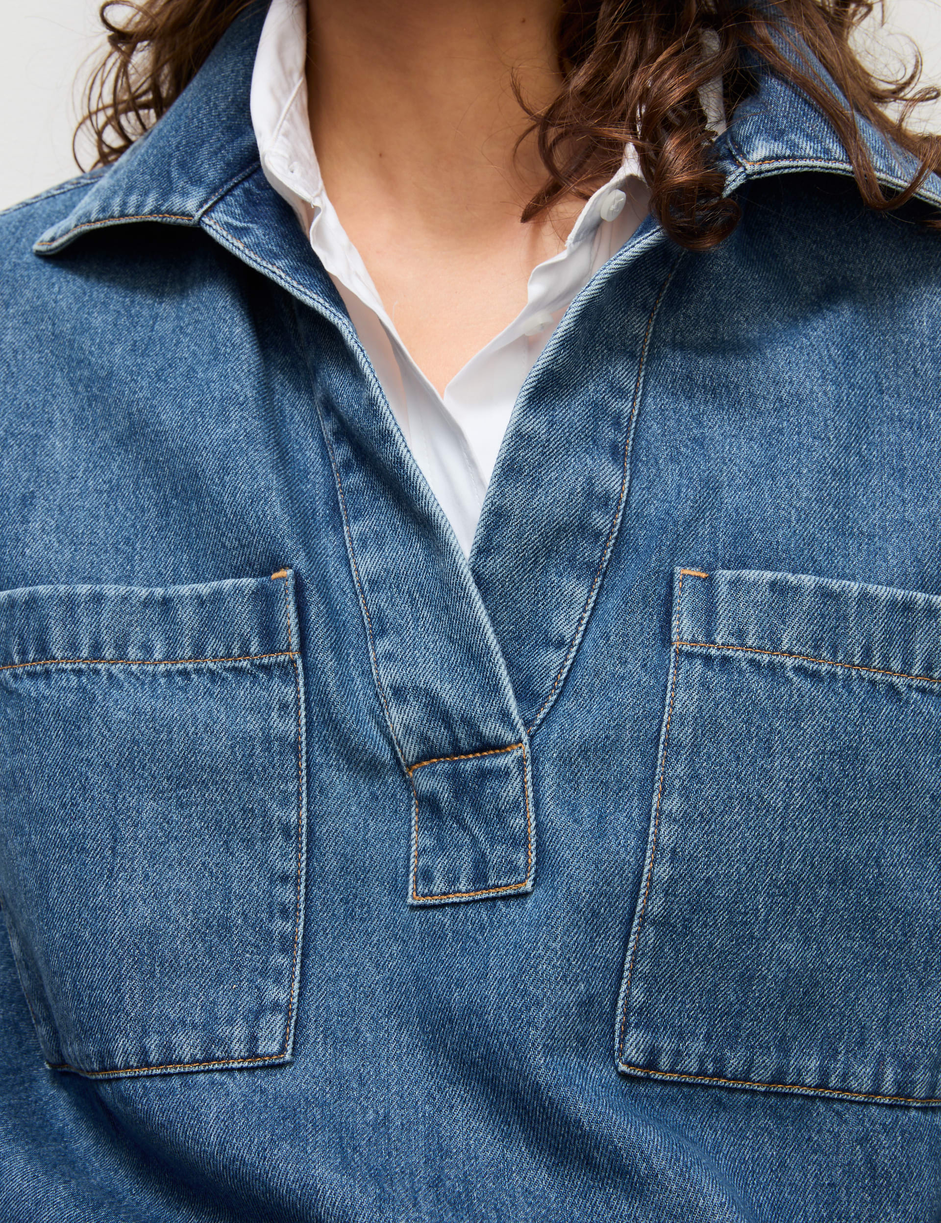 Cotton Rich Denim Regular Fit Shirt