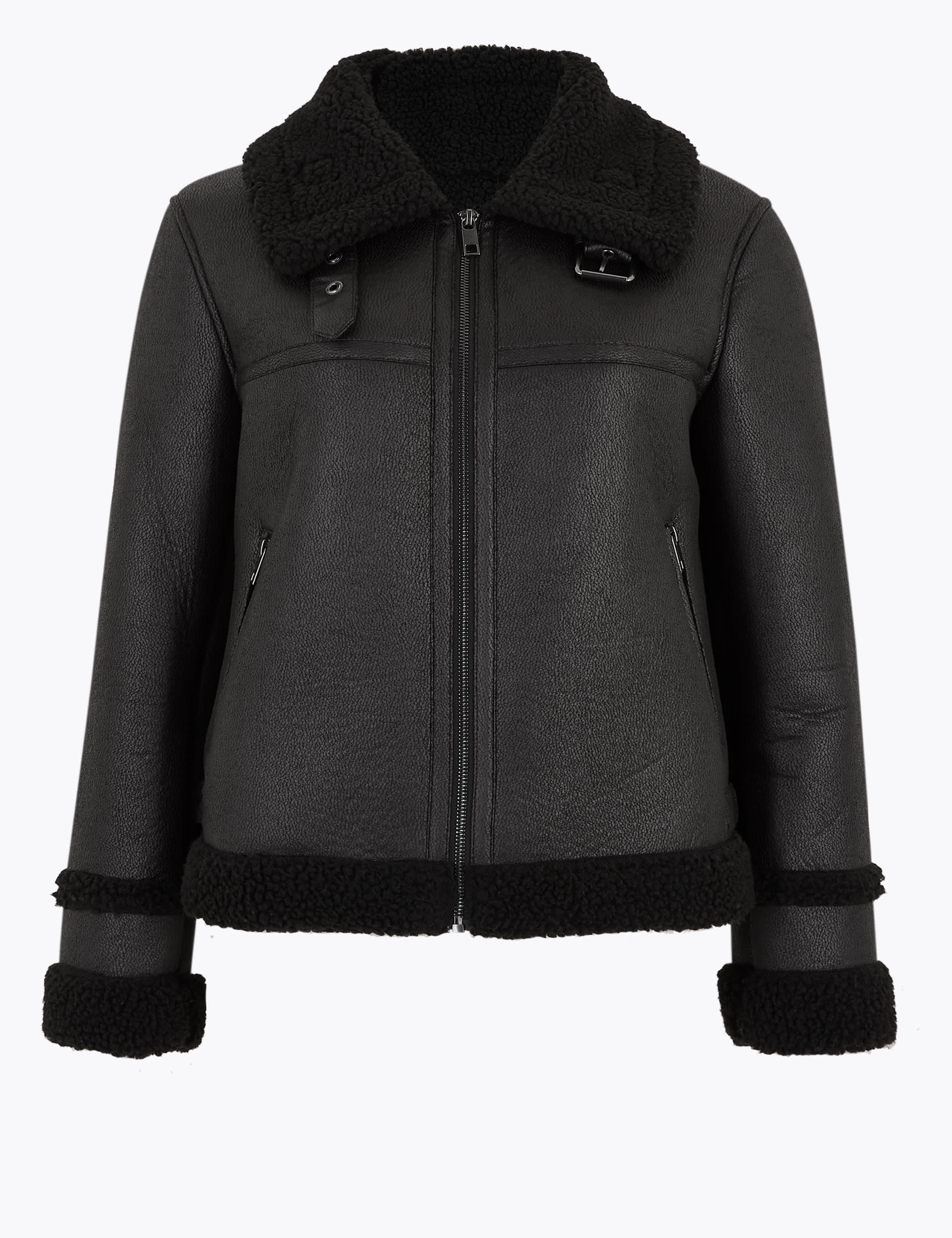Marks and spencer aviator coat on sale