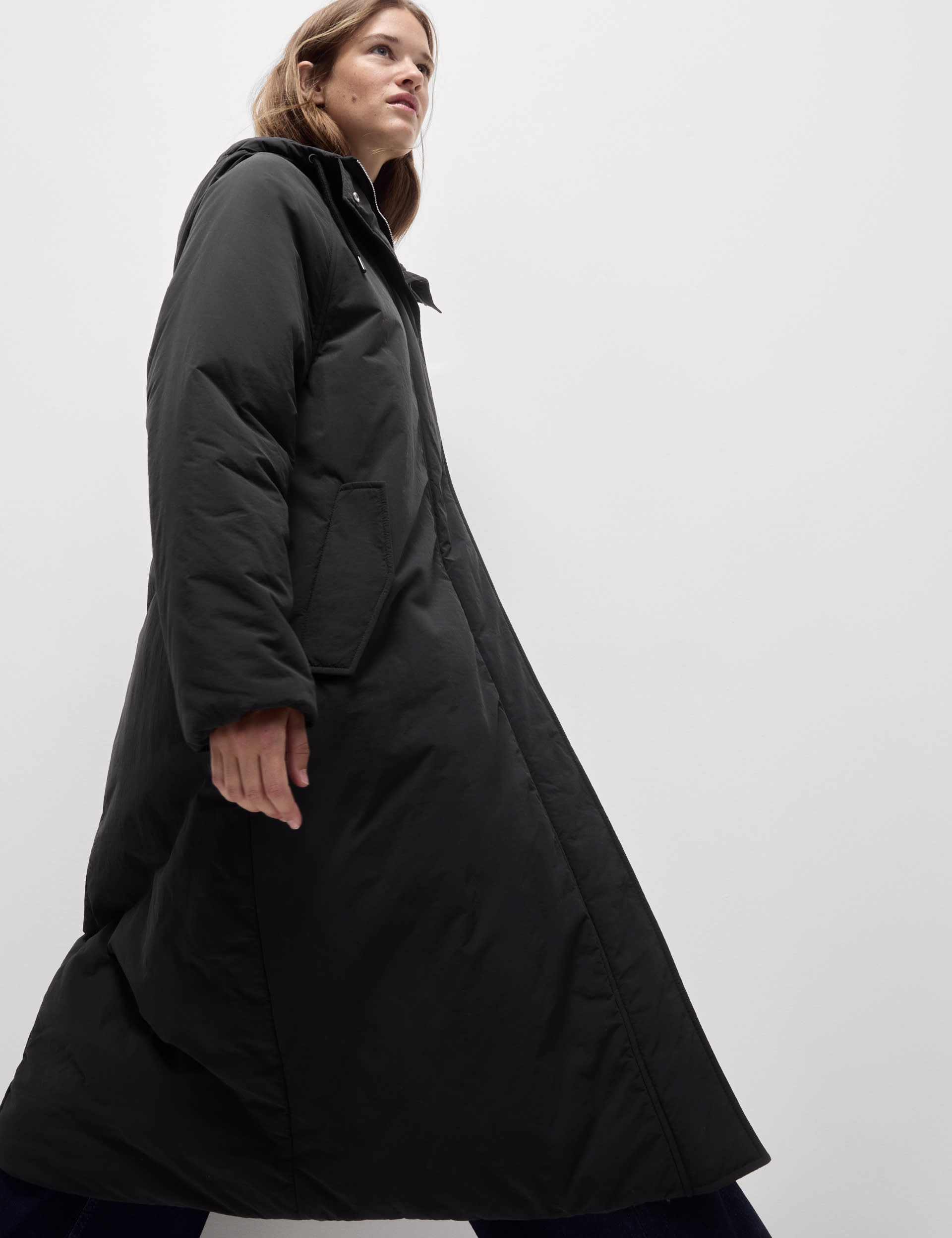 Padded parka coat ladies deals