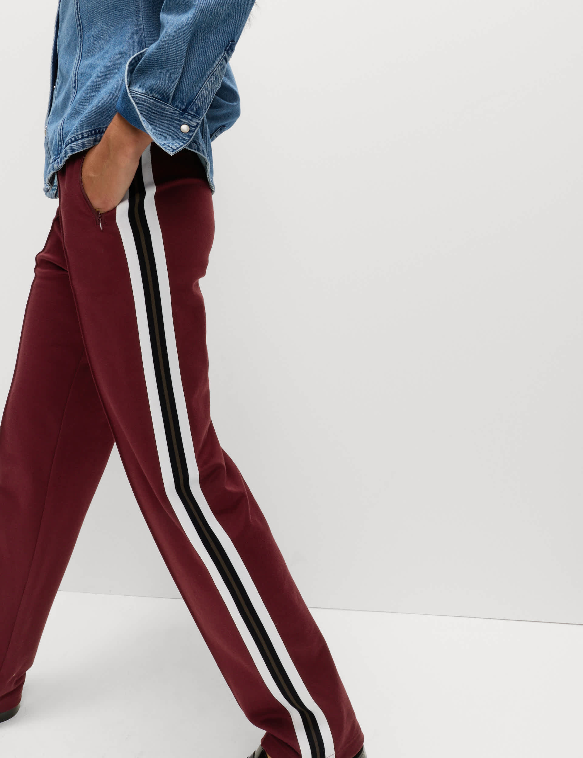 Cotton Rich Retro Side Stripe Joggers