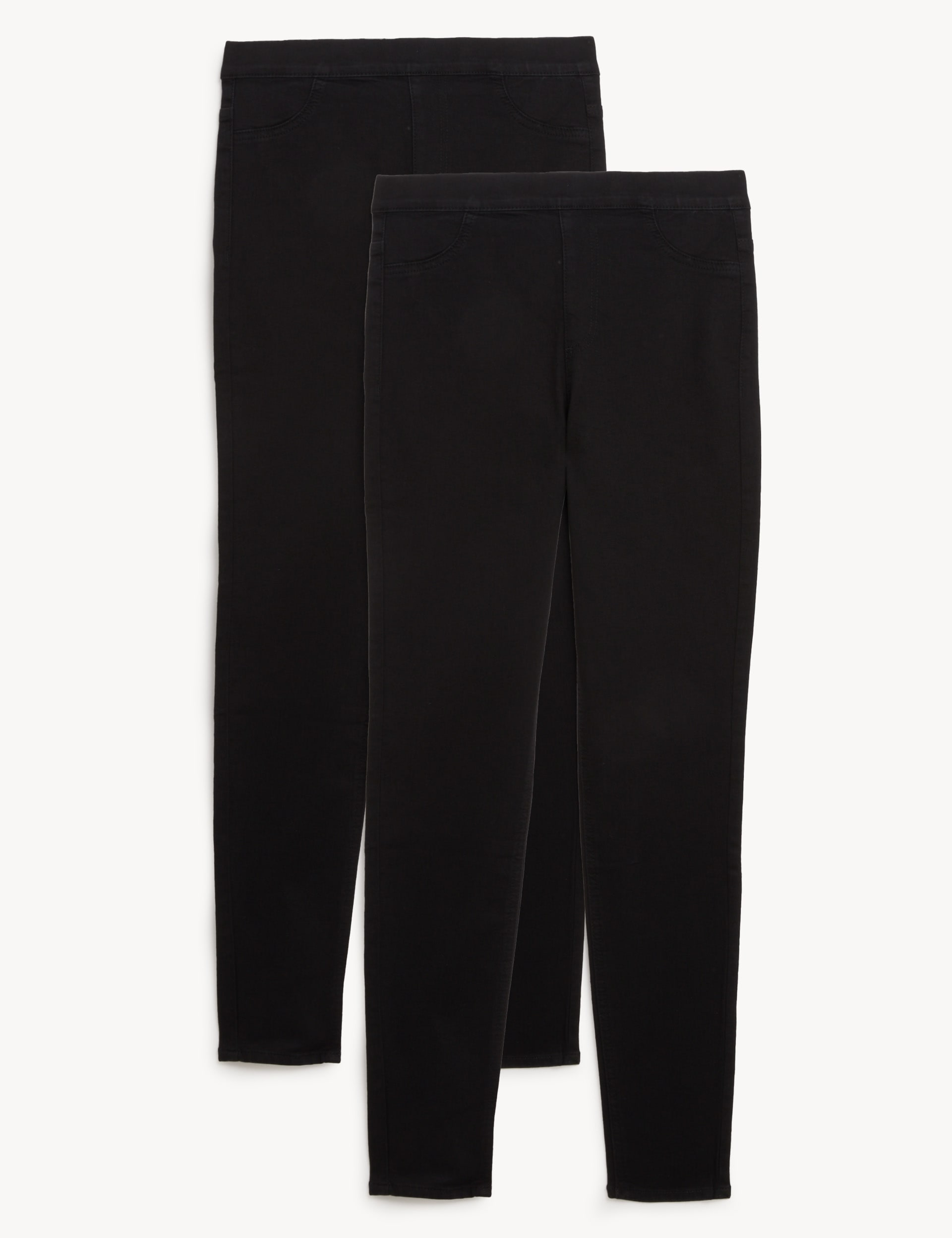 2 Pack High Waisted Jeggings M S Collection M S