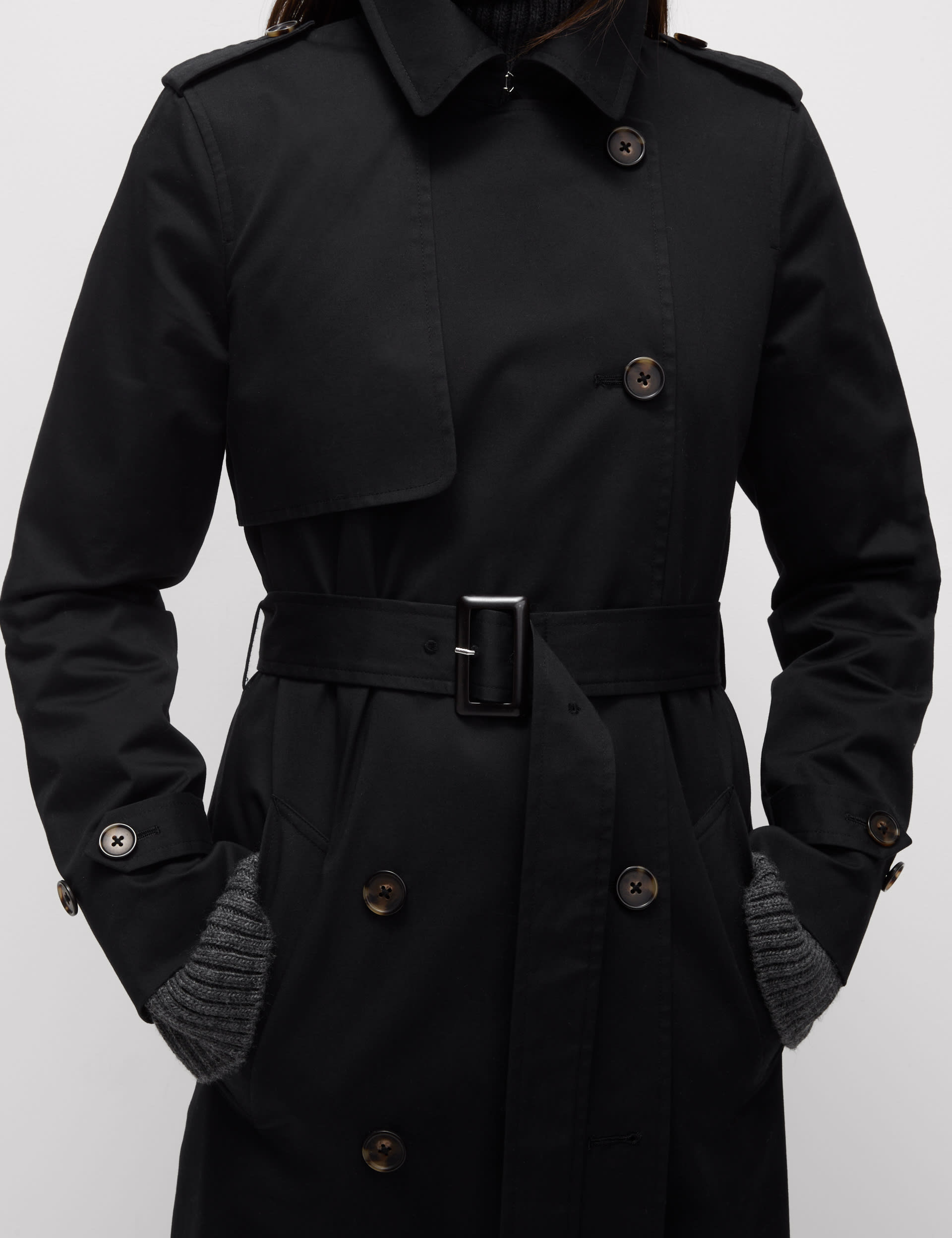 M&s navy trench coat best sale