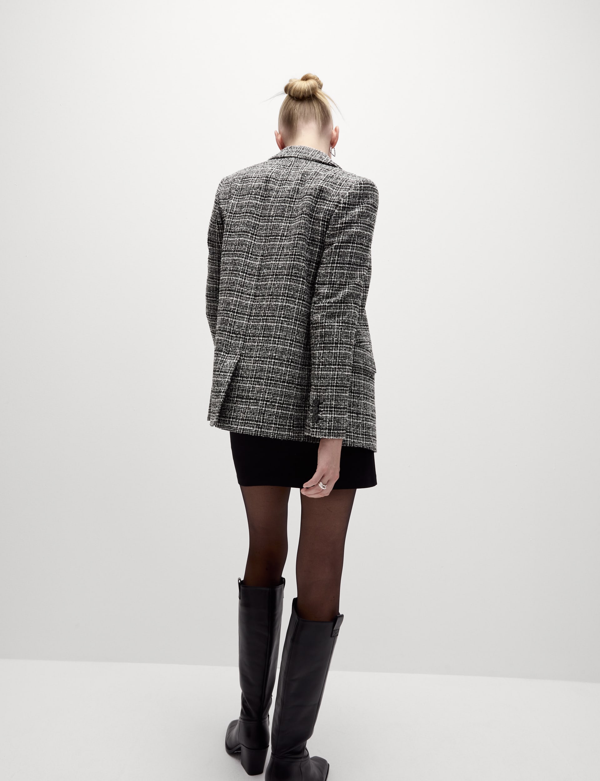 M&s tweed coat hotsell