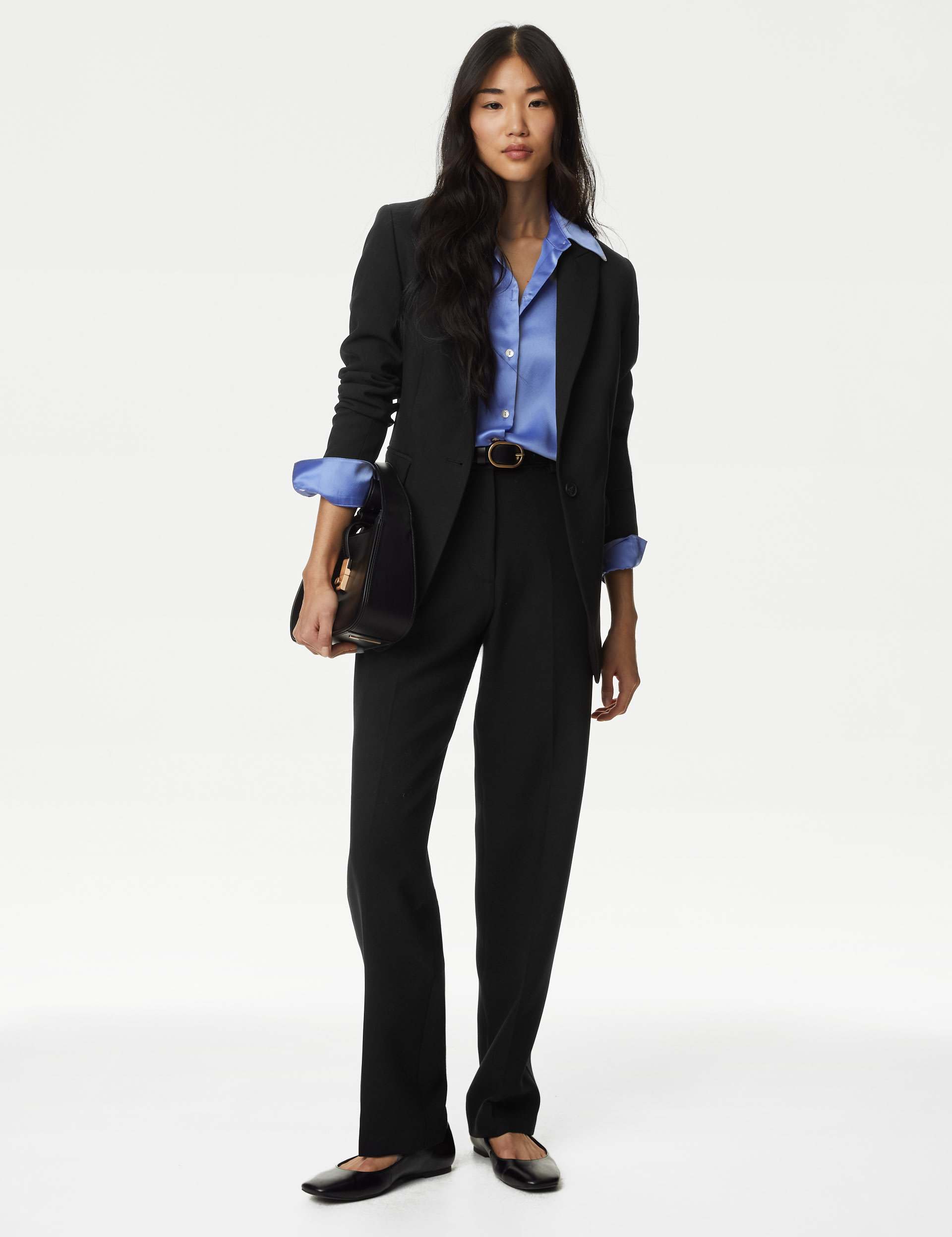 Straight Leg Trousers | M&S Collection | M&S