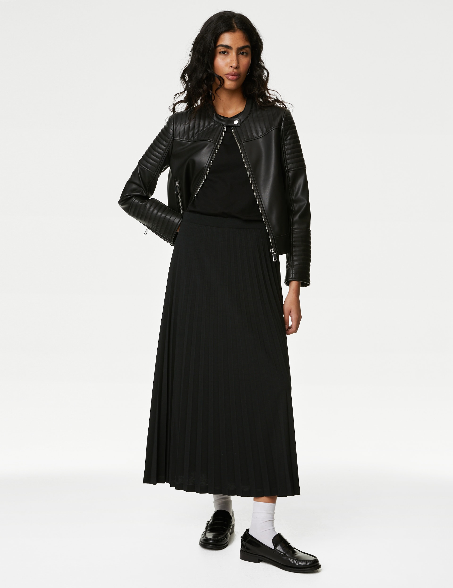 Black maxi skirt marks and spencer hotsell