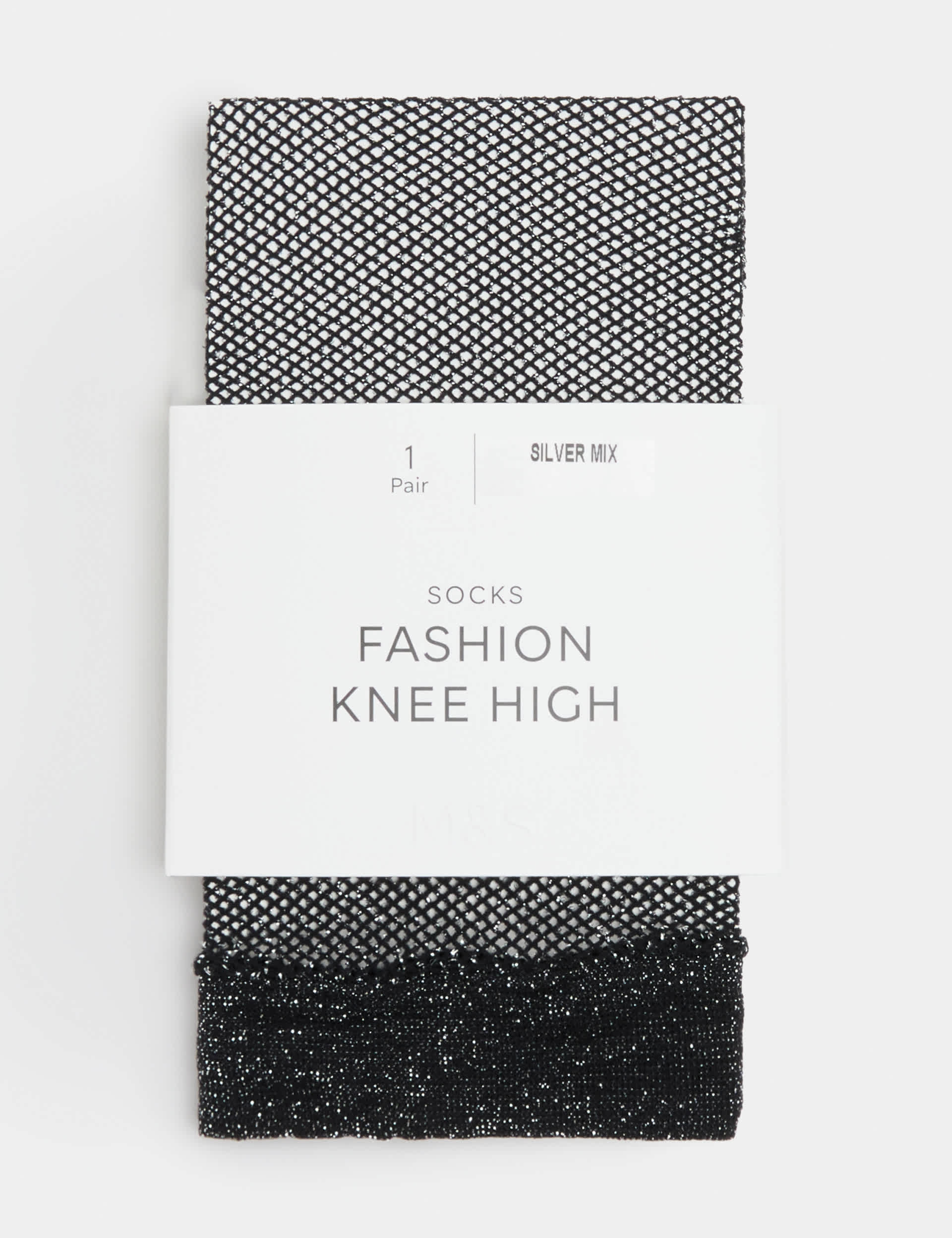 Sparkle Fishnet Knee Highs