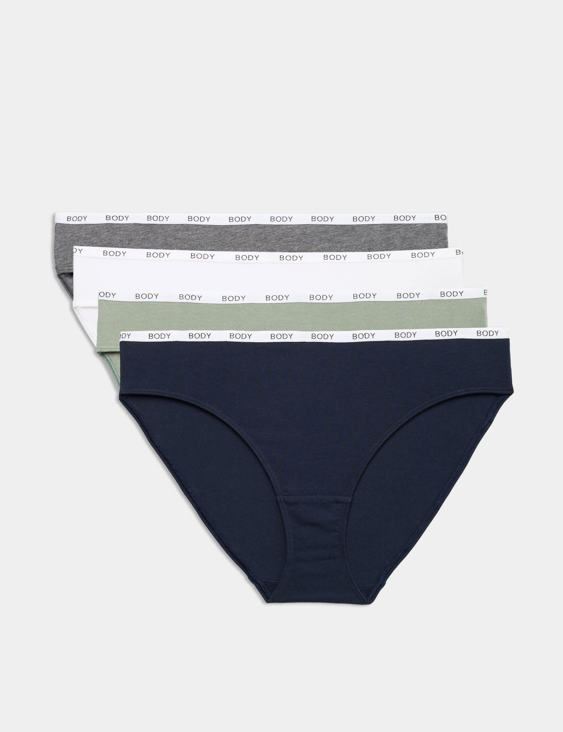 4pk Cotton Rich Bikini Knickers