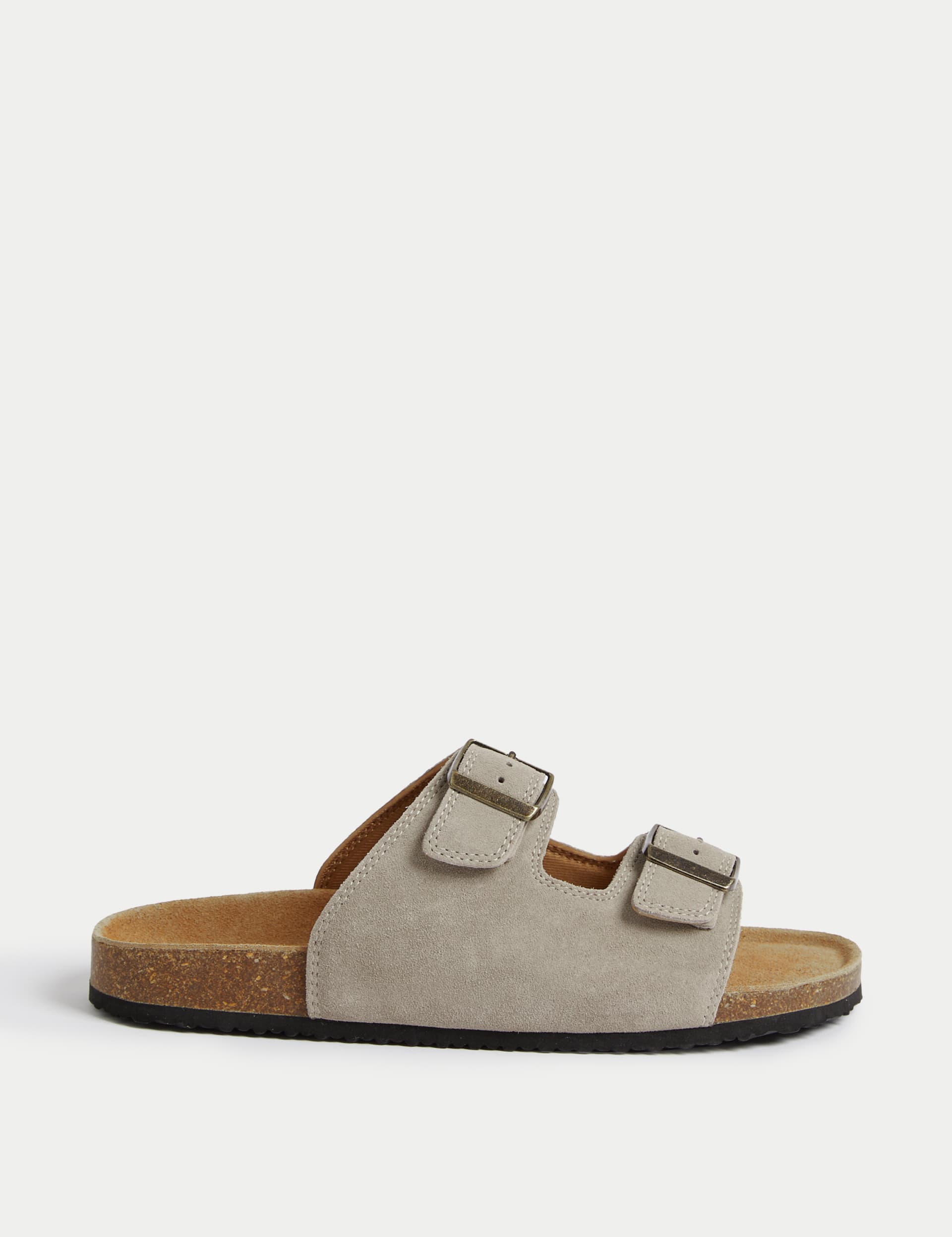 Suede Slip On Corkbed Sandals M S Collection M S