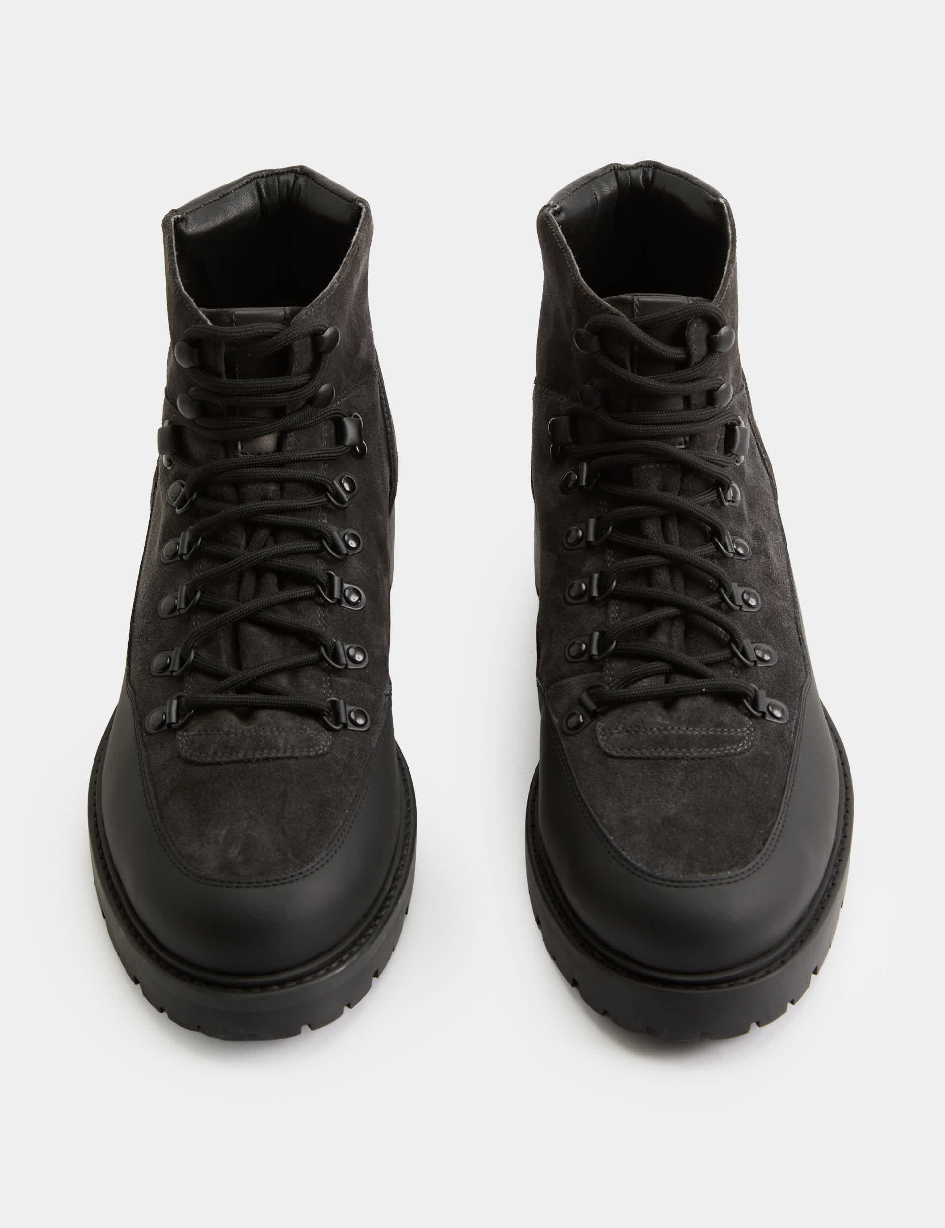 Suede Lace Up Hiker Boots