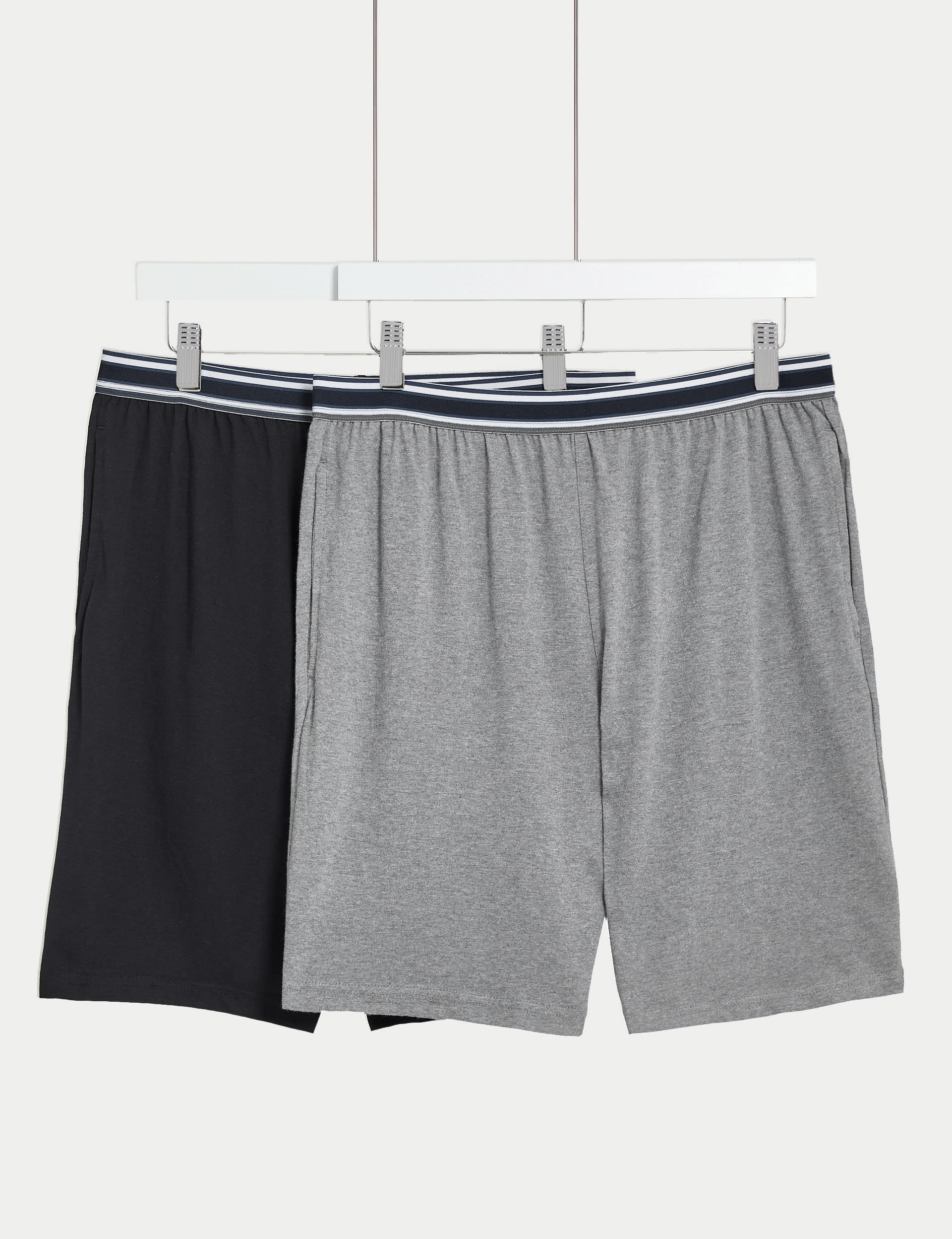 2pk Pure Cotton Pyjama Shorts M S Collection M S
