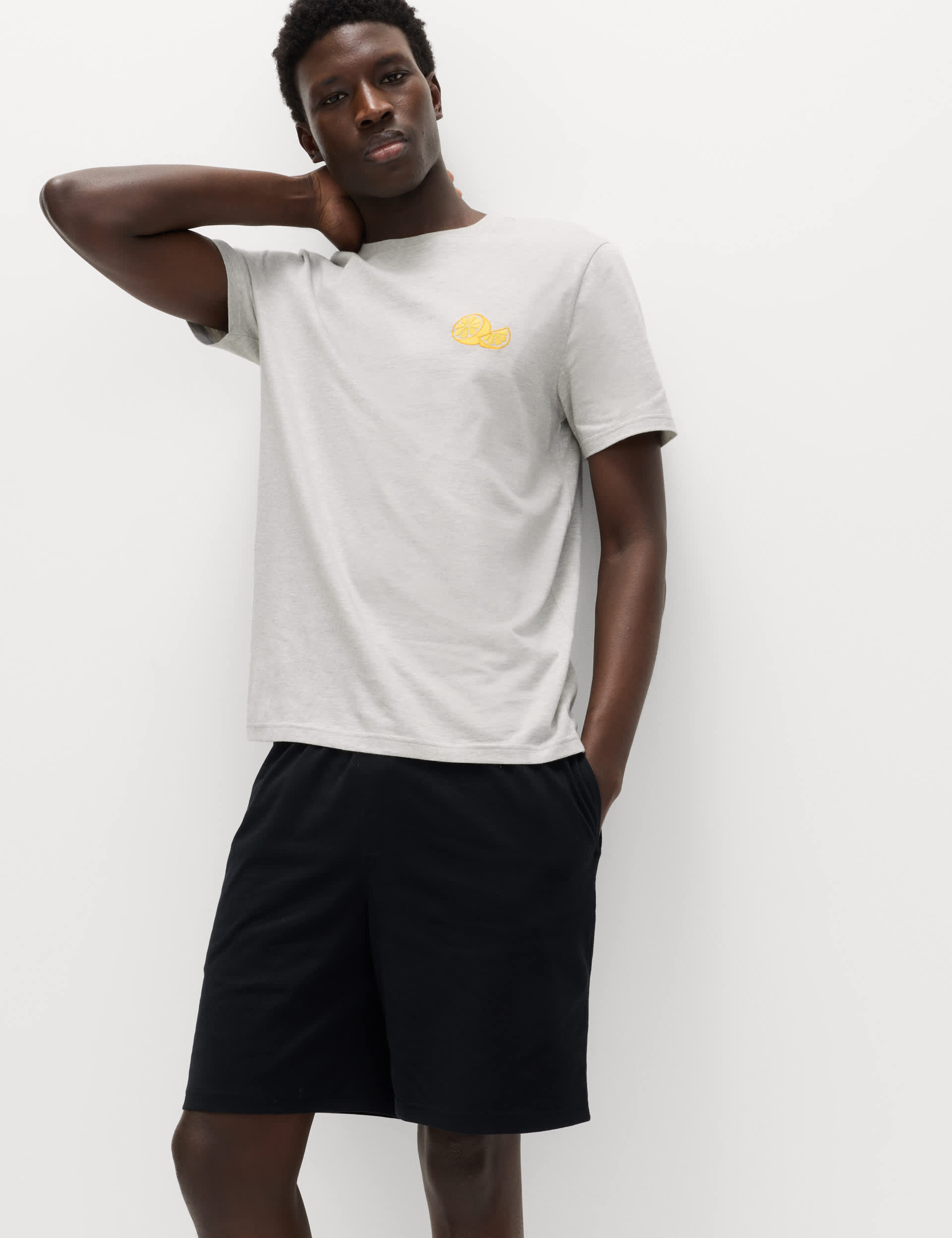 Pure Cotton Lemon Graphic Pyjama Set