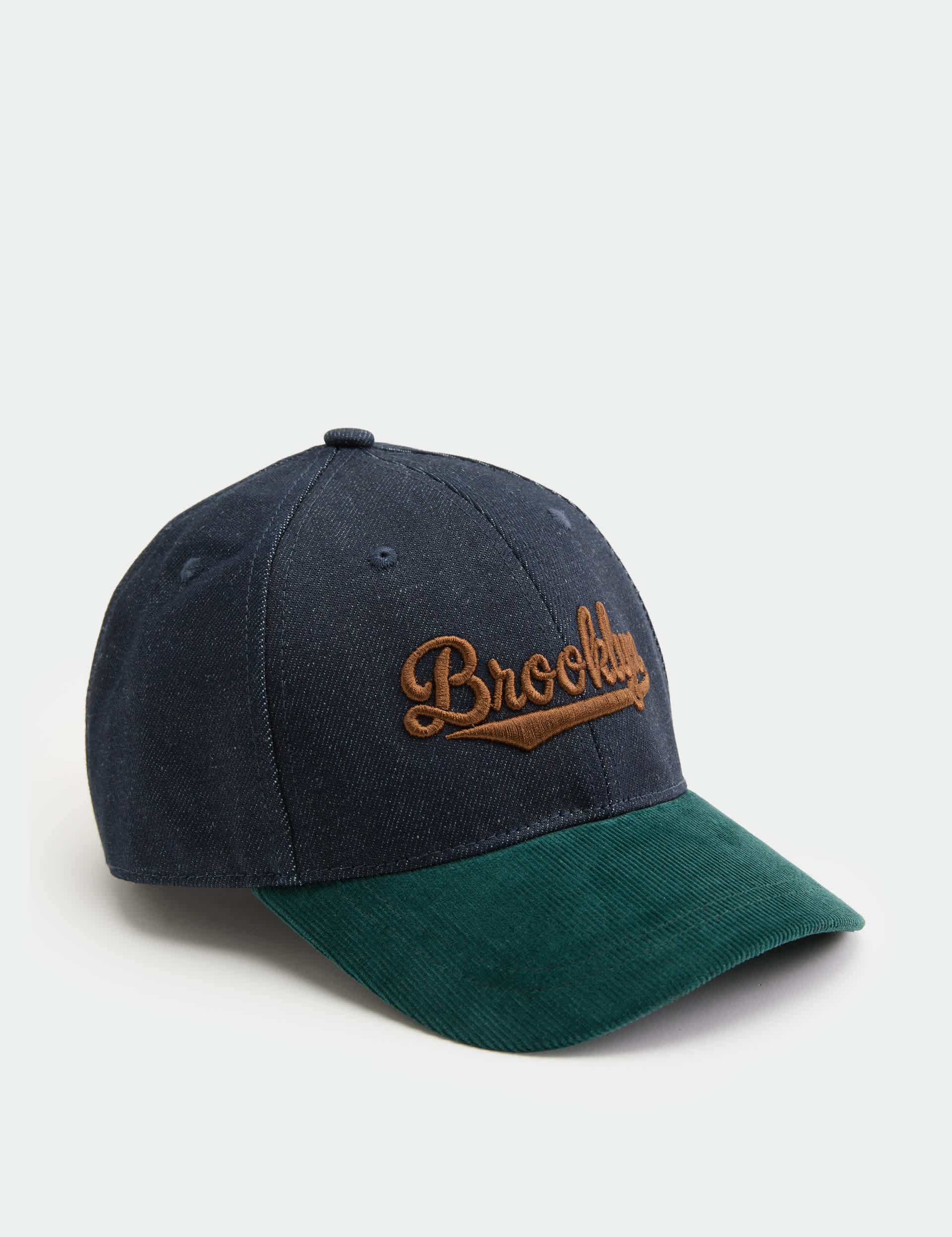 Denim Embroidered Baseball Cap