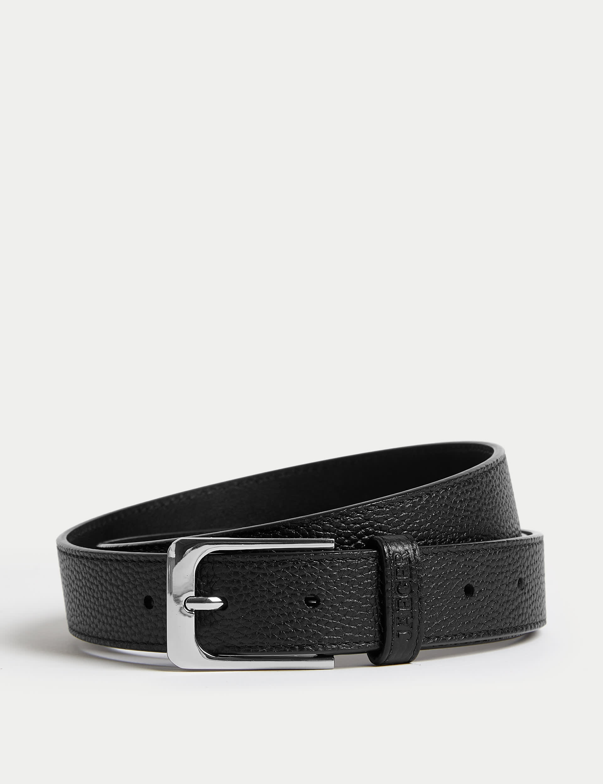 Leather Textured Belt | JAEGER | M&S