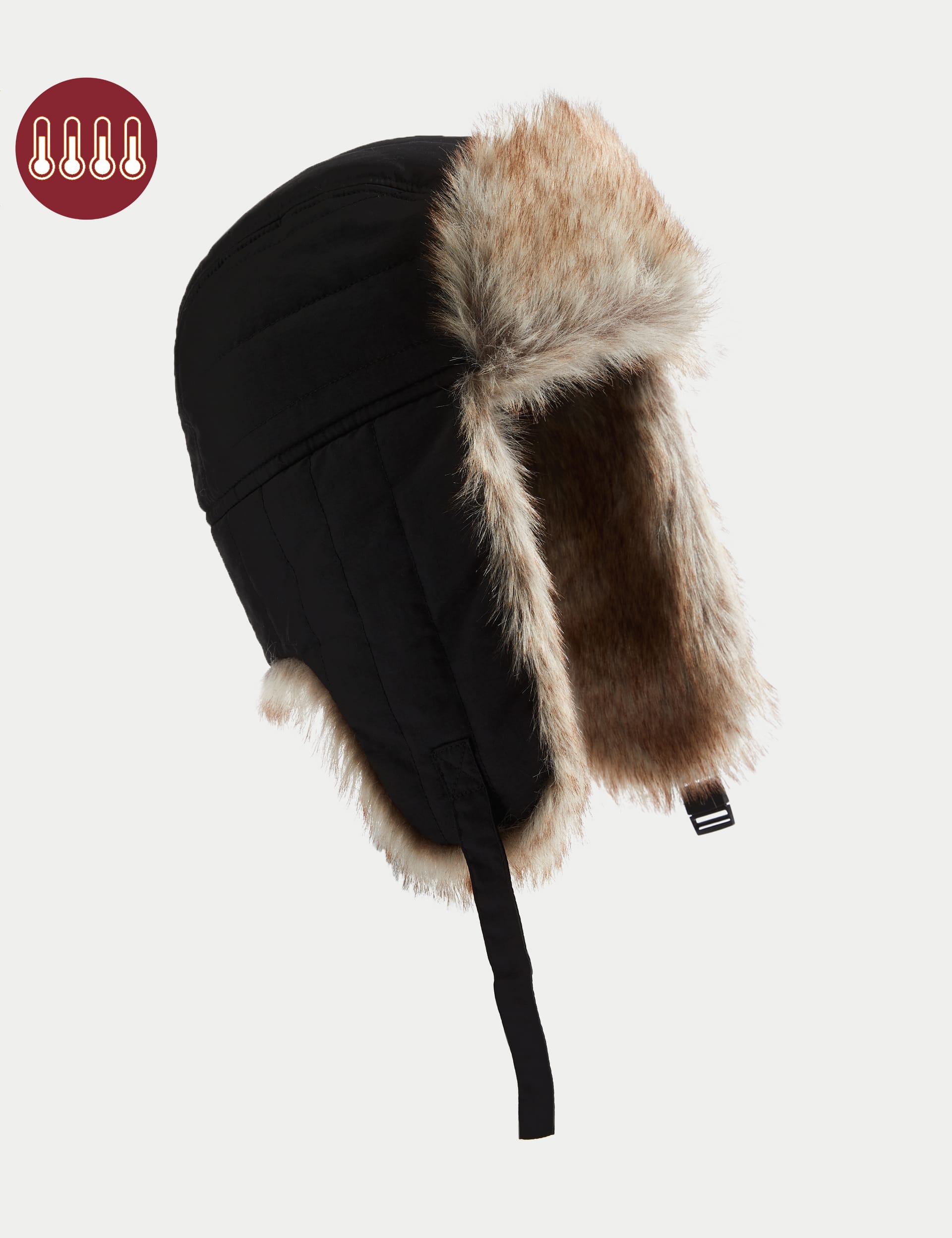 Padded Trapper Hat with Thermowarmth M S Collection M S