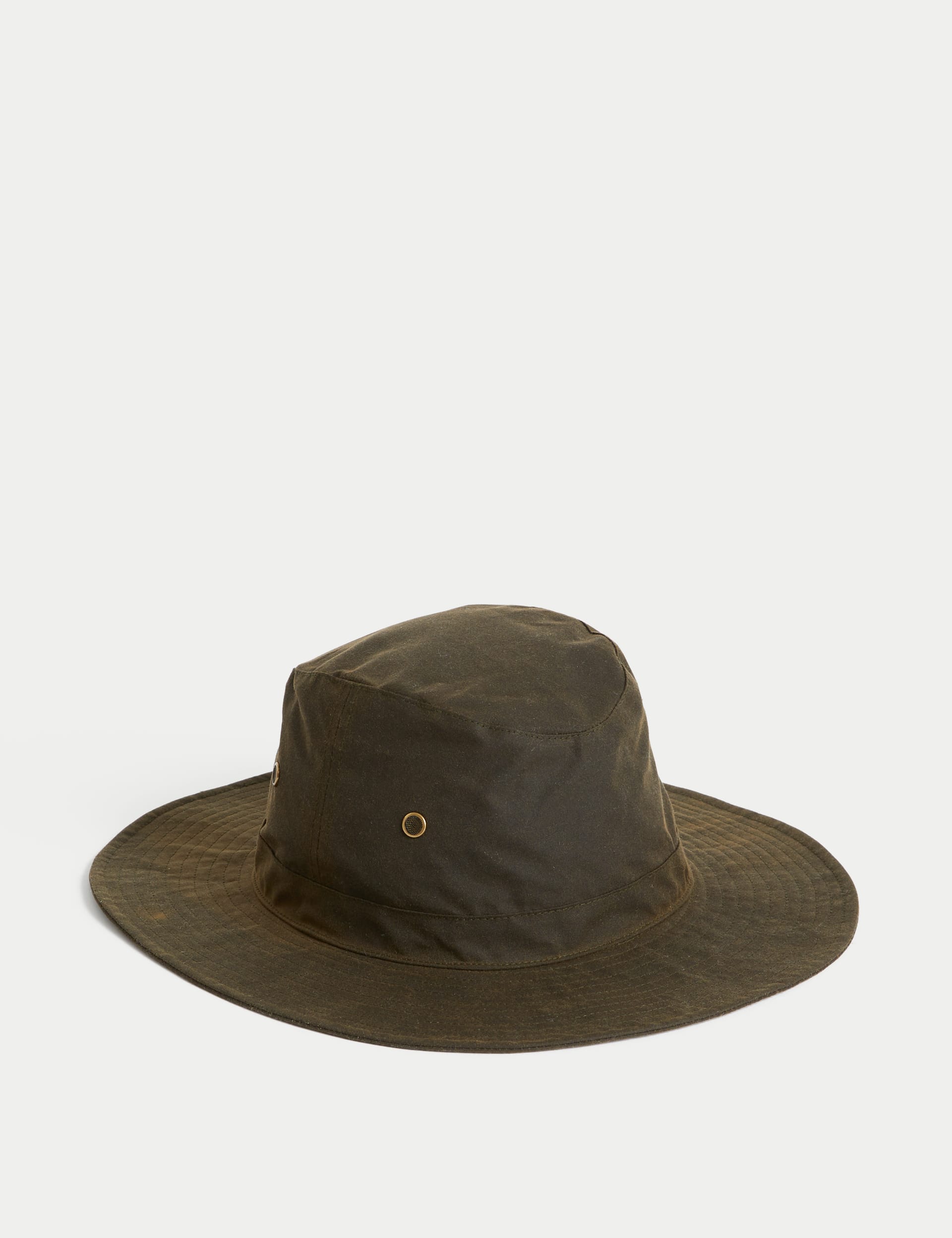 Waxed Cotton Fedora Hat with Stormwear M S Collection M S