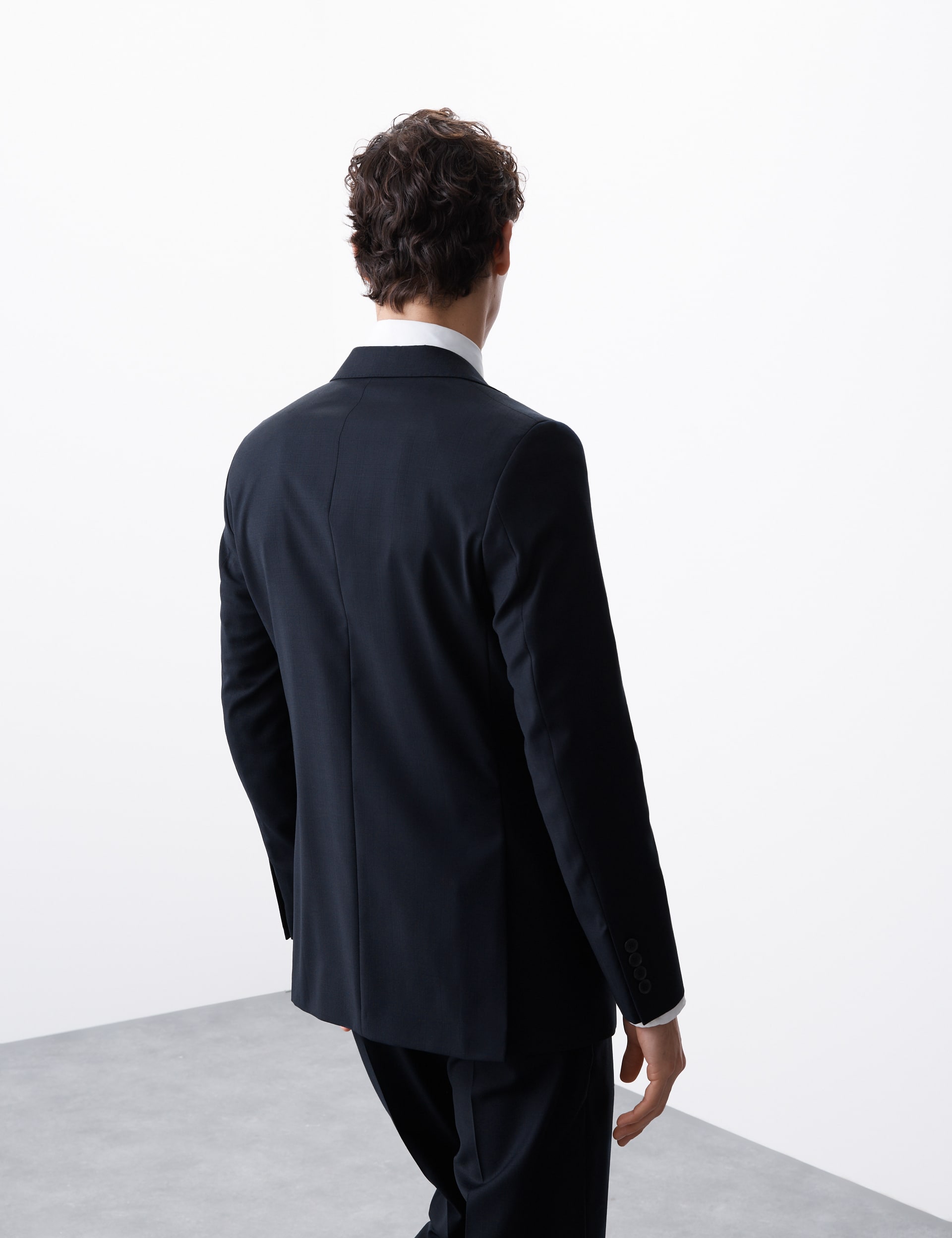 Tailored Fit Pure Wool Check Suit Jacket thumbnail 9