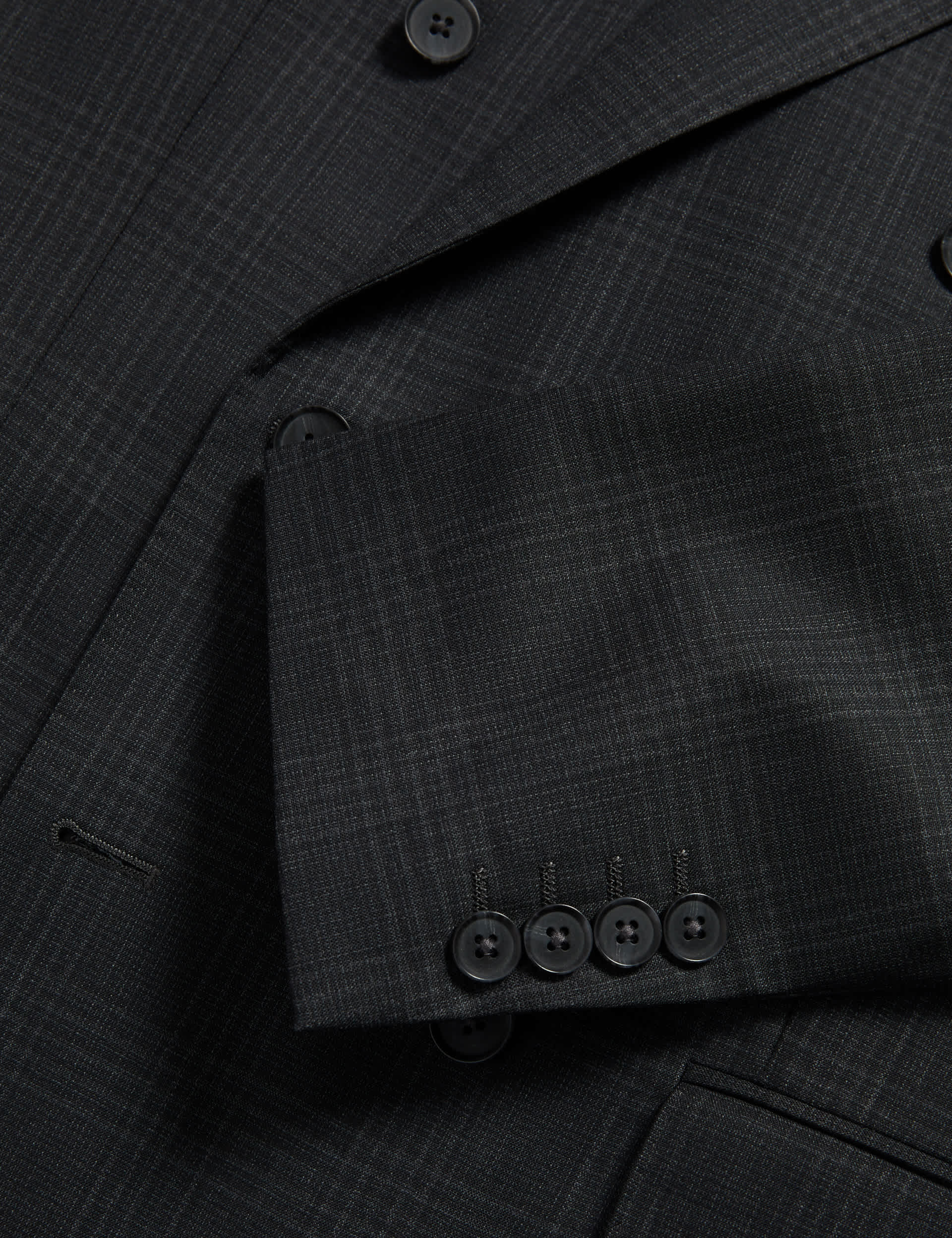 Pure Wool Double Breasted Check Jacket thumbnail 3