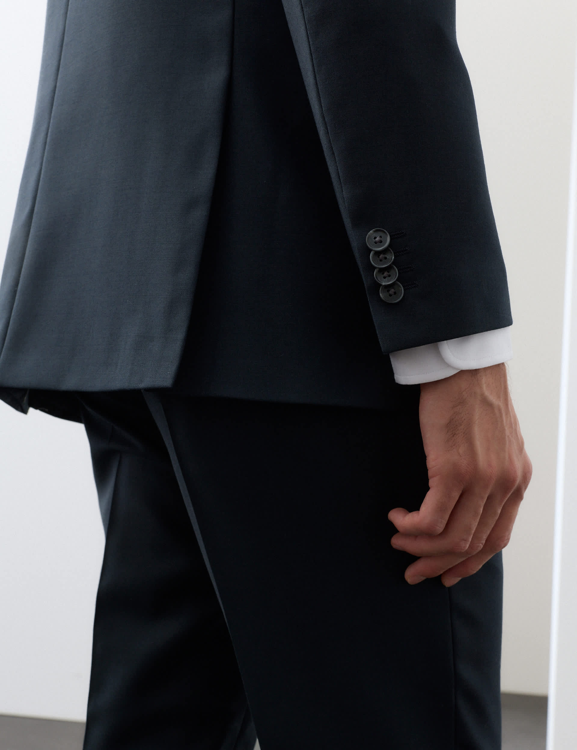 Tailored Fit Wool Rich Jacket with Mohair thumbnail 5