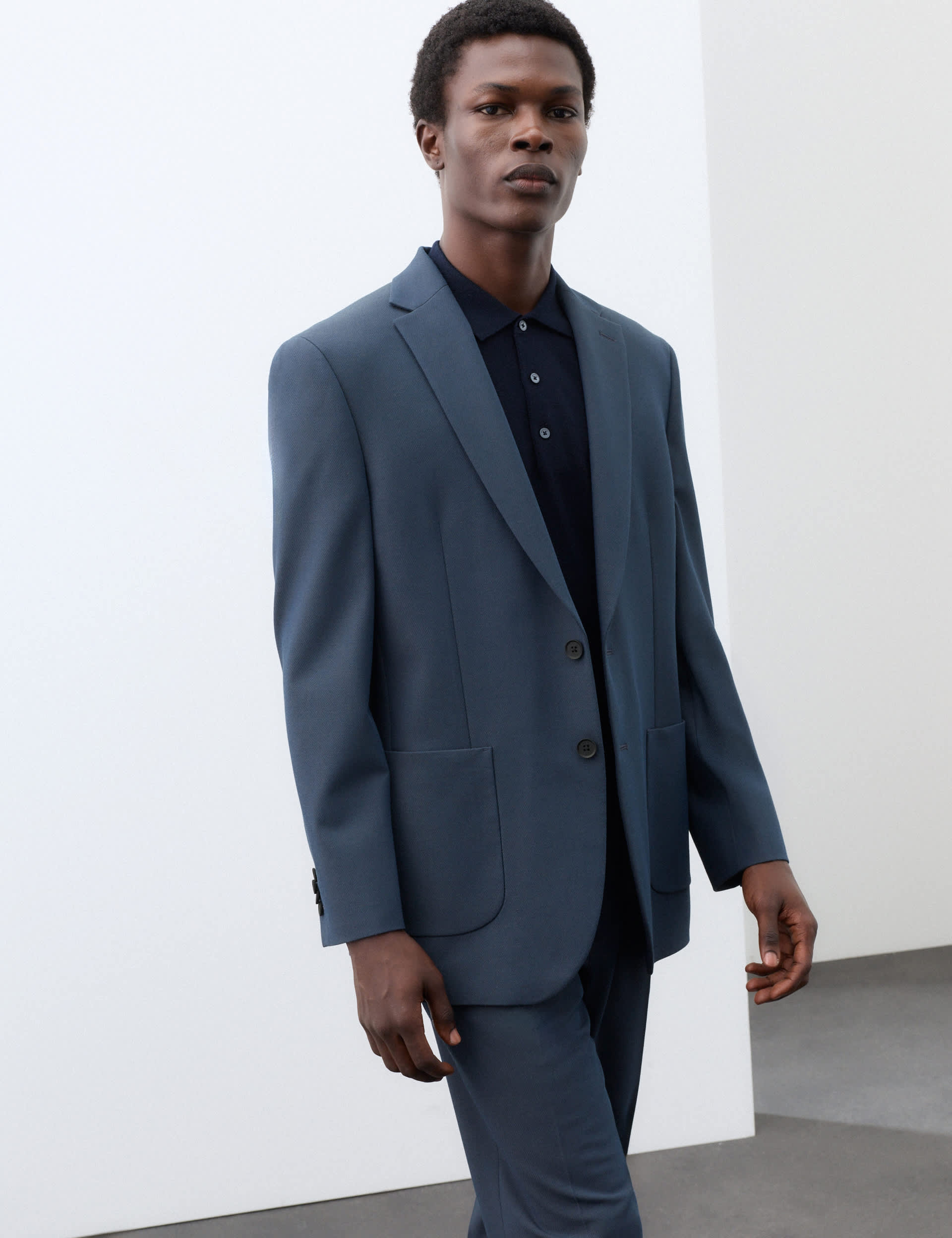Tailored Fit Performance Twill Suit Jacket primary image