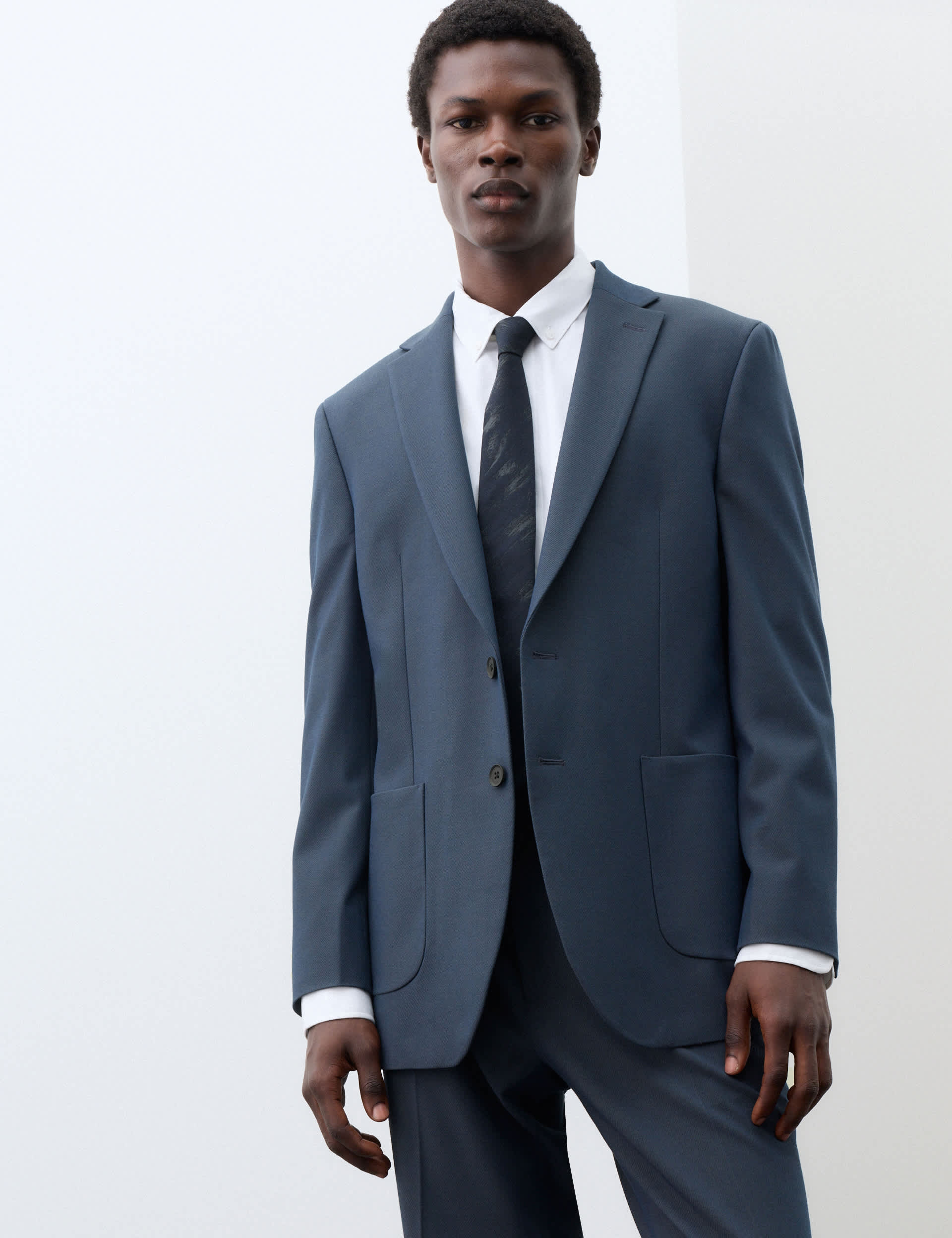 Tailored Fit Performance Twill Suit Jacket thumbnail 5
