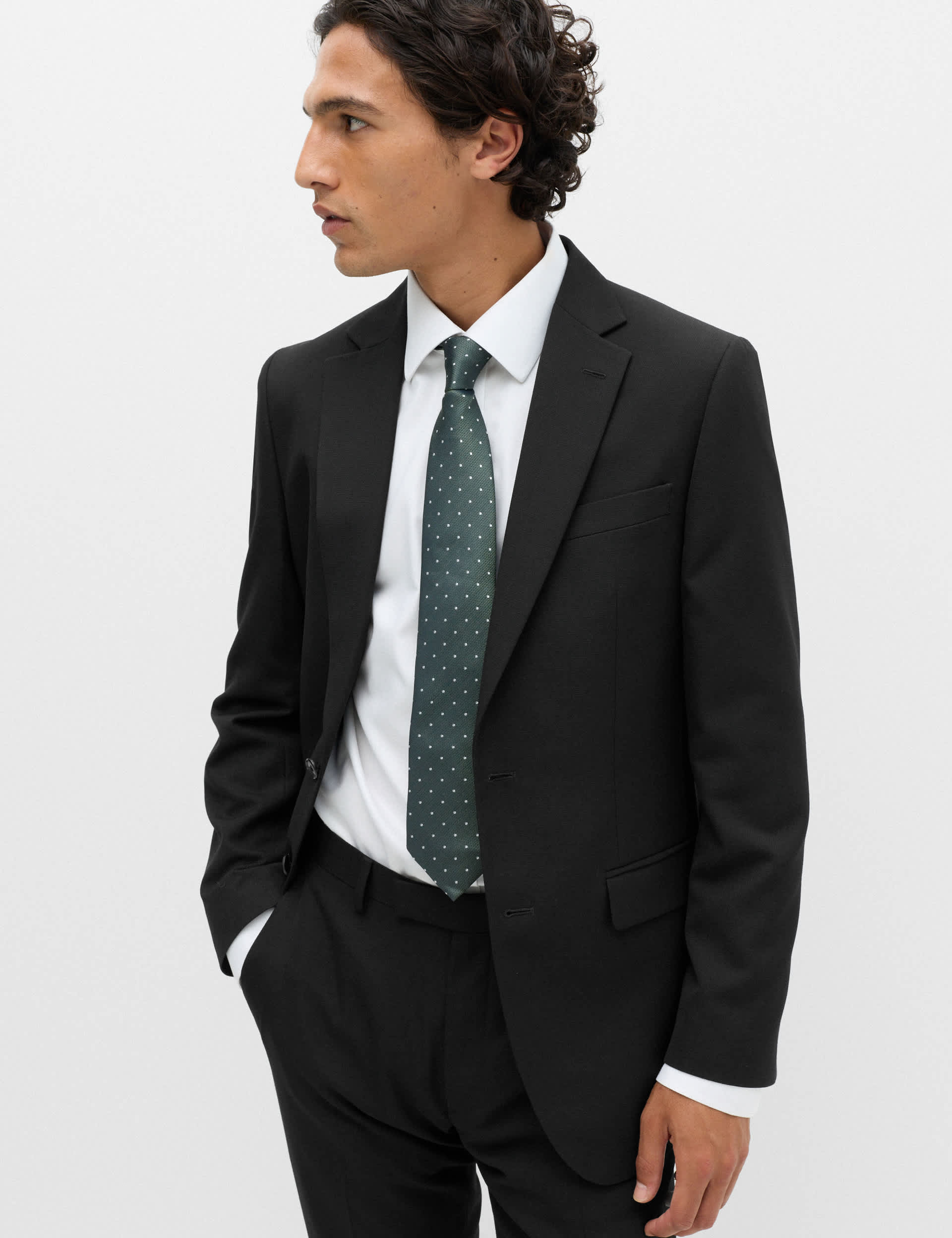 Tailored Fit Textured Jacket primary image