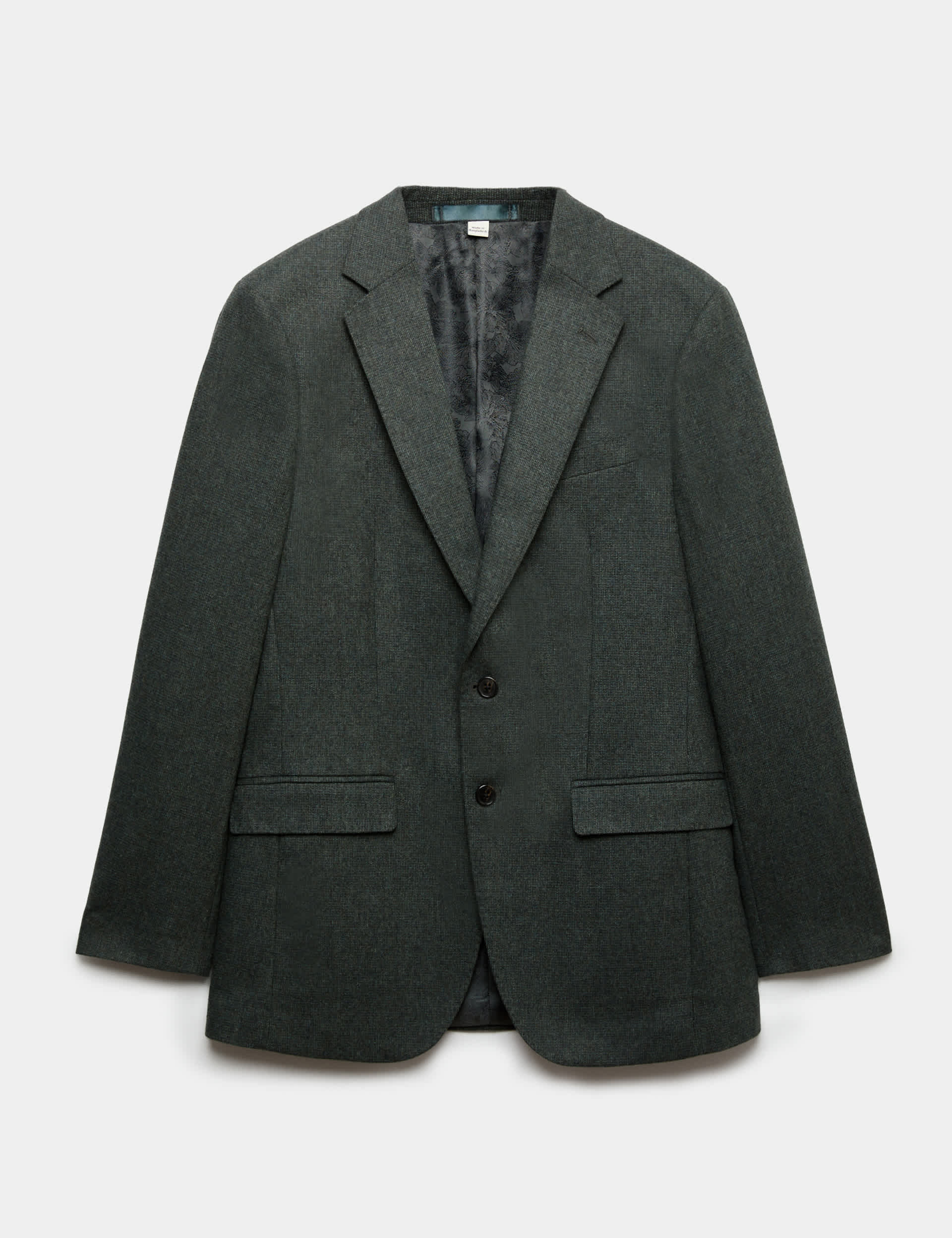 Tailored Fit Micro Check Tweed Jacket primary image