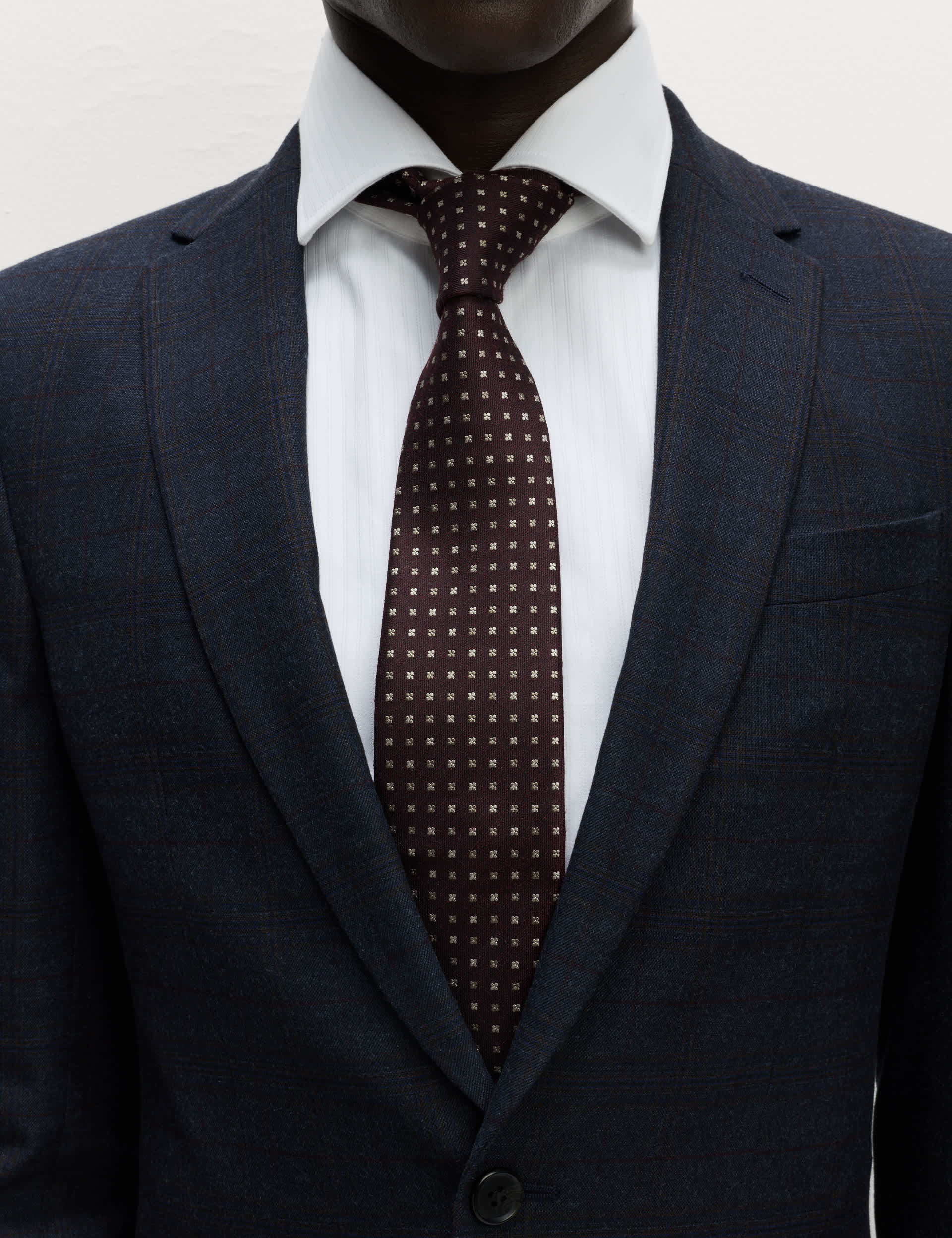 Skinny Fit Check Suit Jacket thumbnail 6