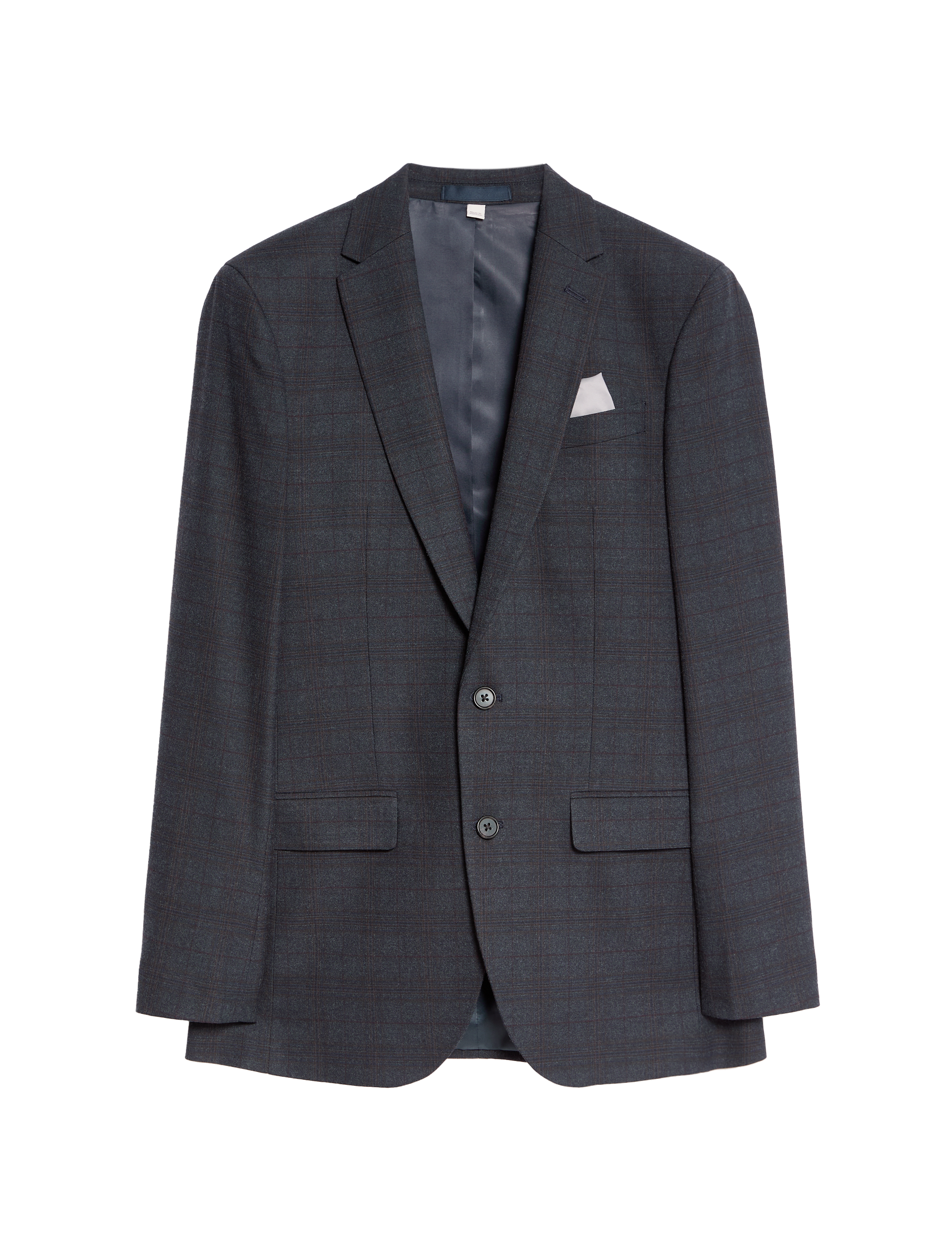 Skinny Fit Check Suit Jacket thumbnail 4