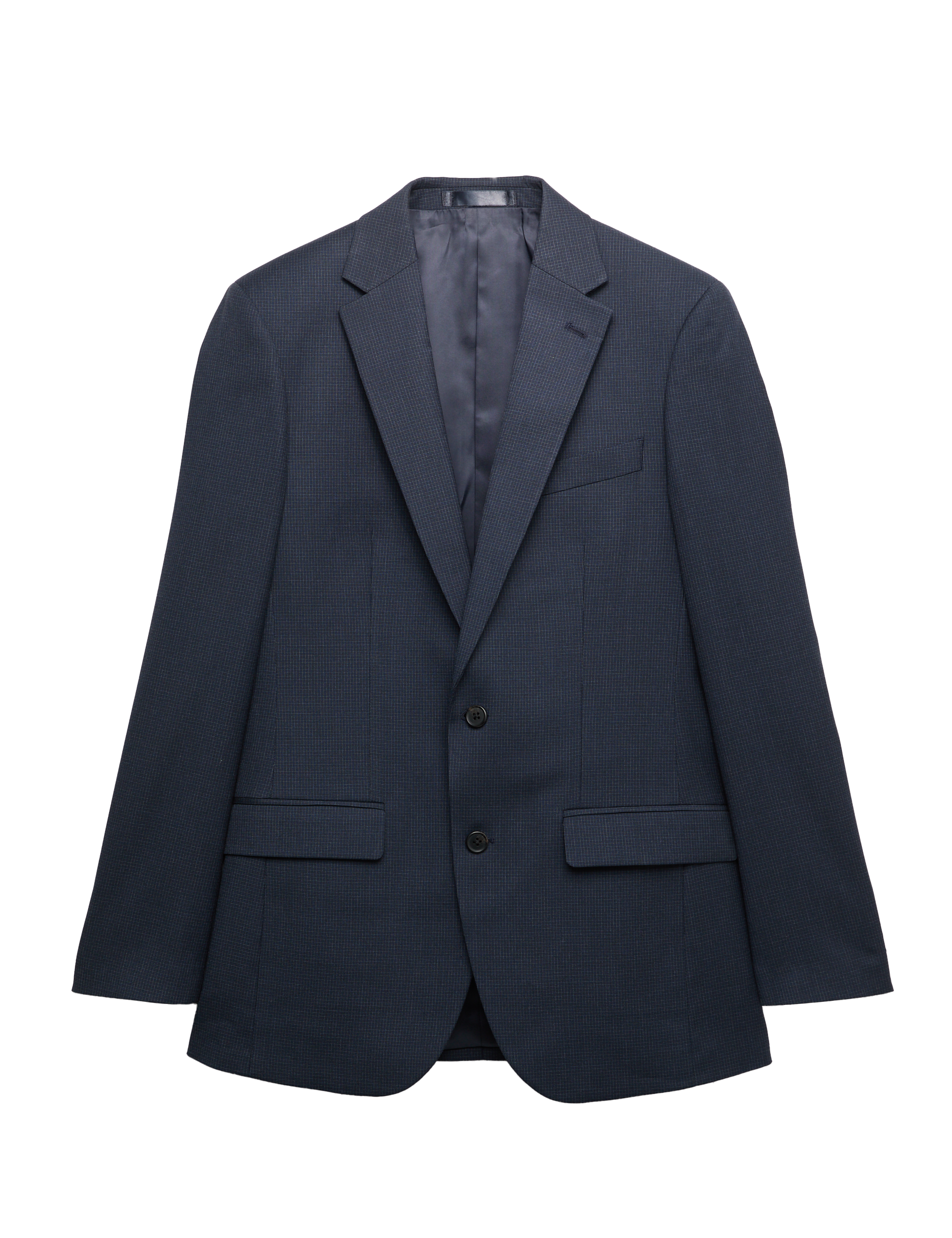 Skinny Fit Grid Check Stretch Suit Jacket thumbnail 3
