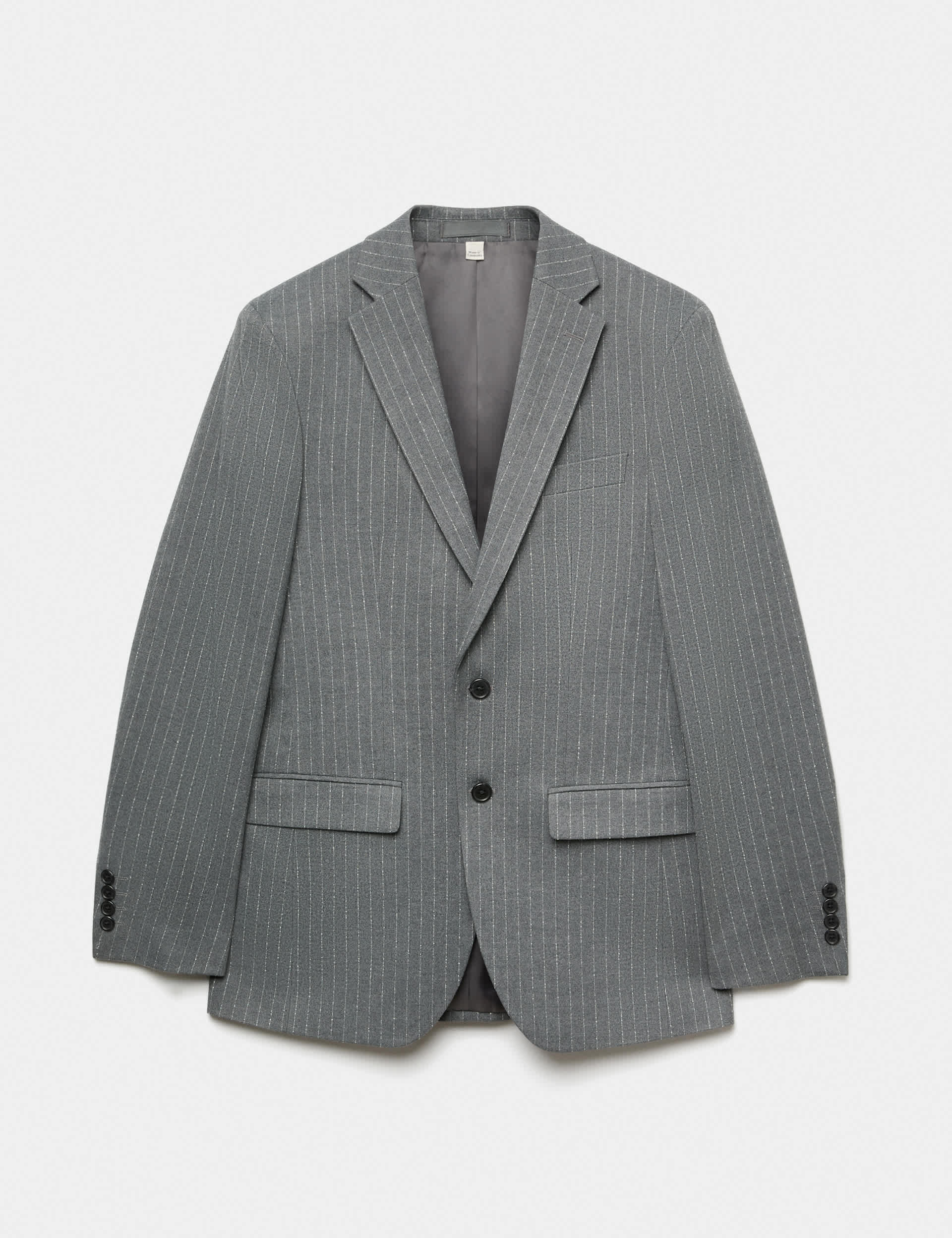 Slim Fit Pin Stripe Stretch Suit Jacket thumbnail 2