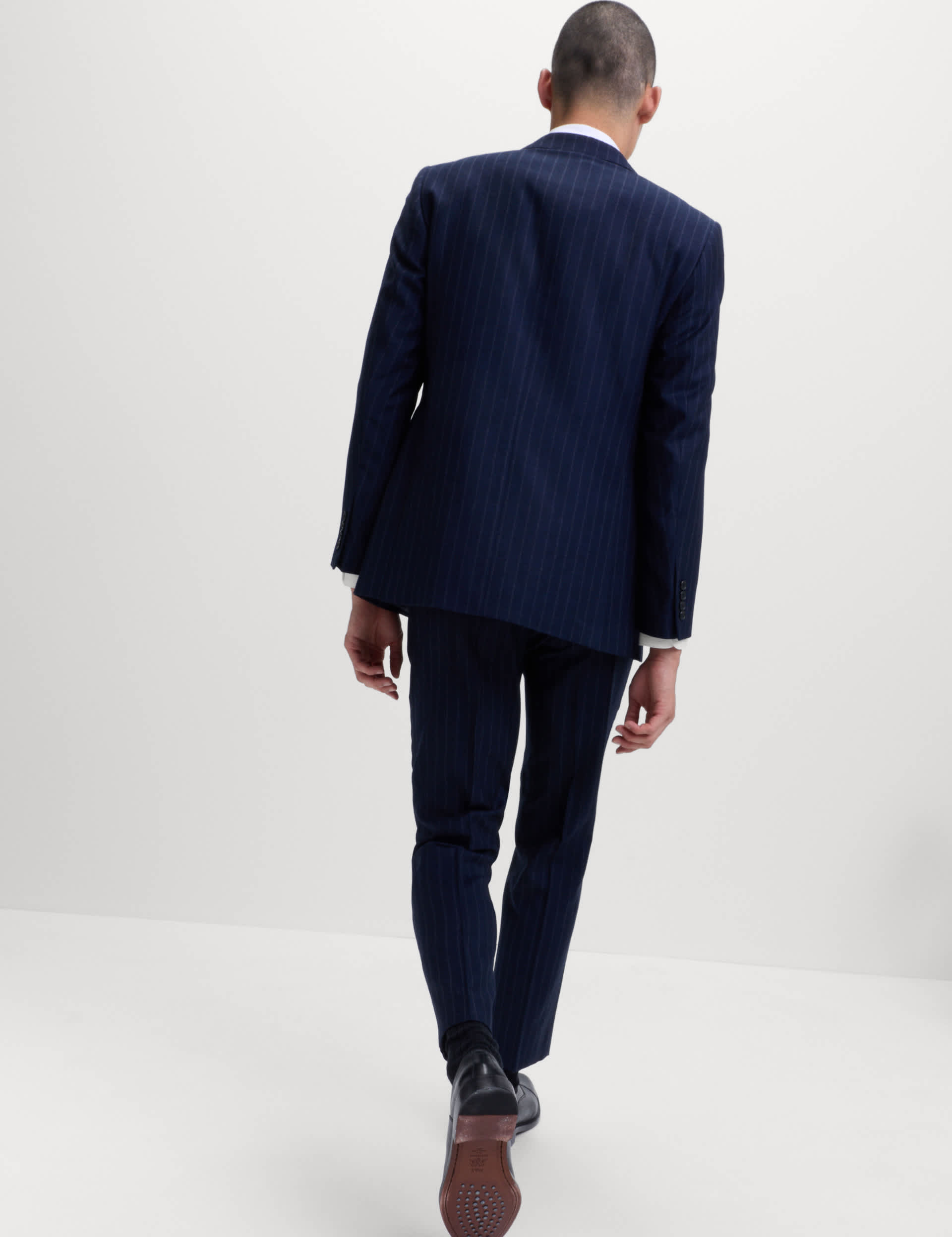 Regular Fit Pure Wool Pinstripe Suit Jacket thumbnail 5