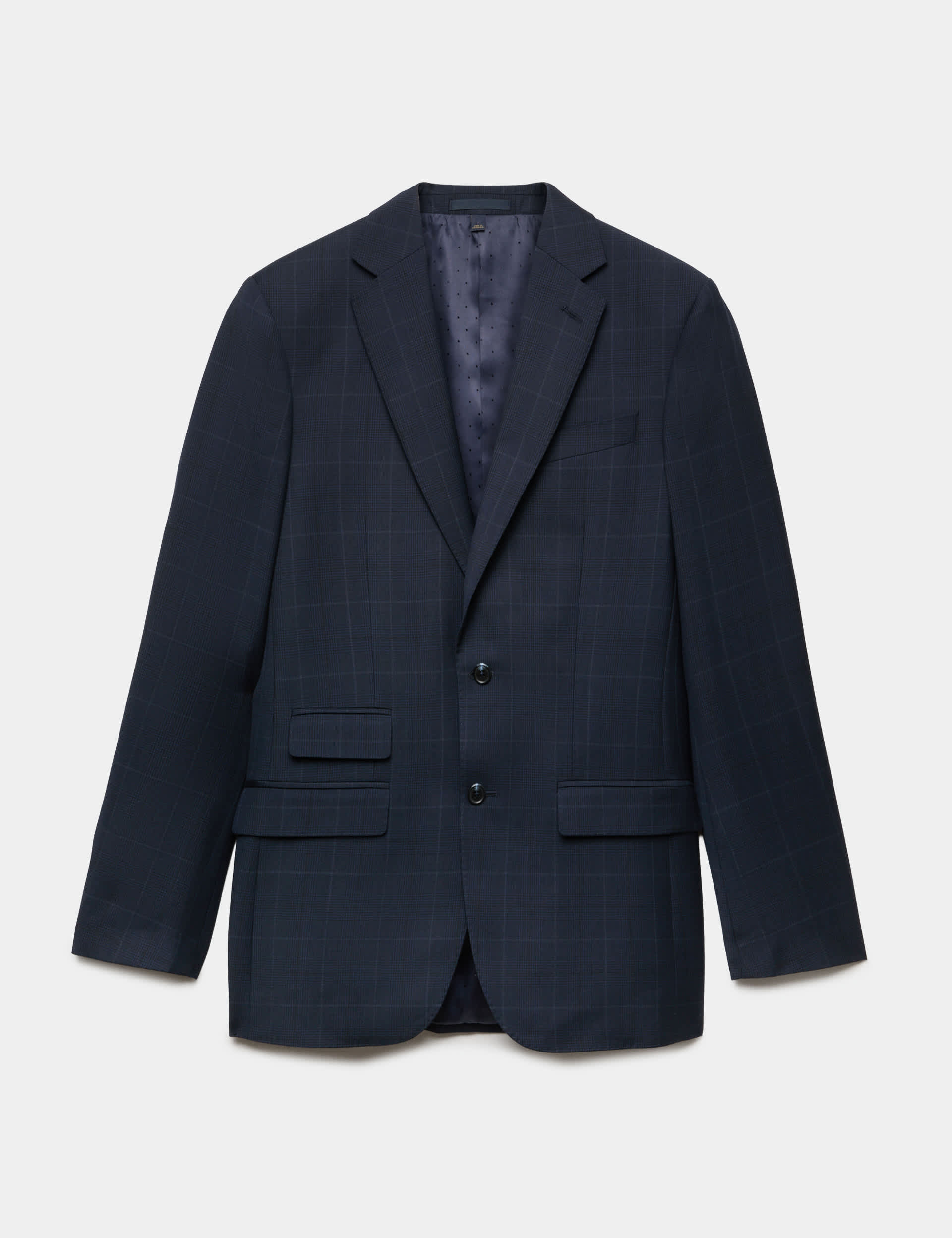 Regular Fit Pure Wool Checked Suit Jacket thumbnail 2