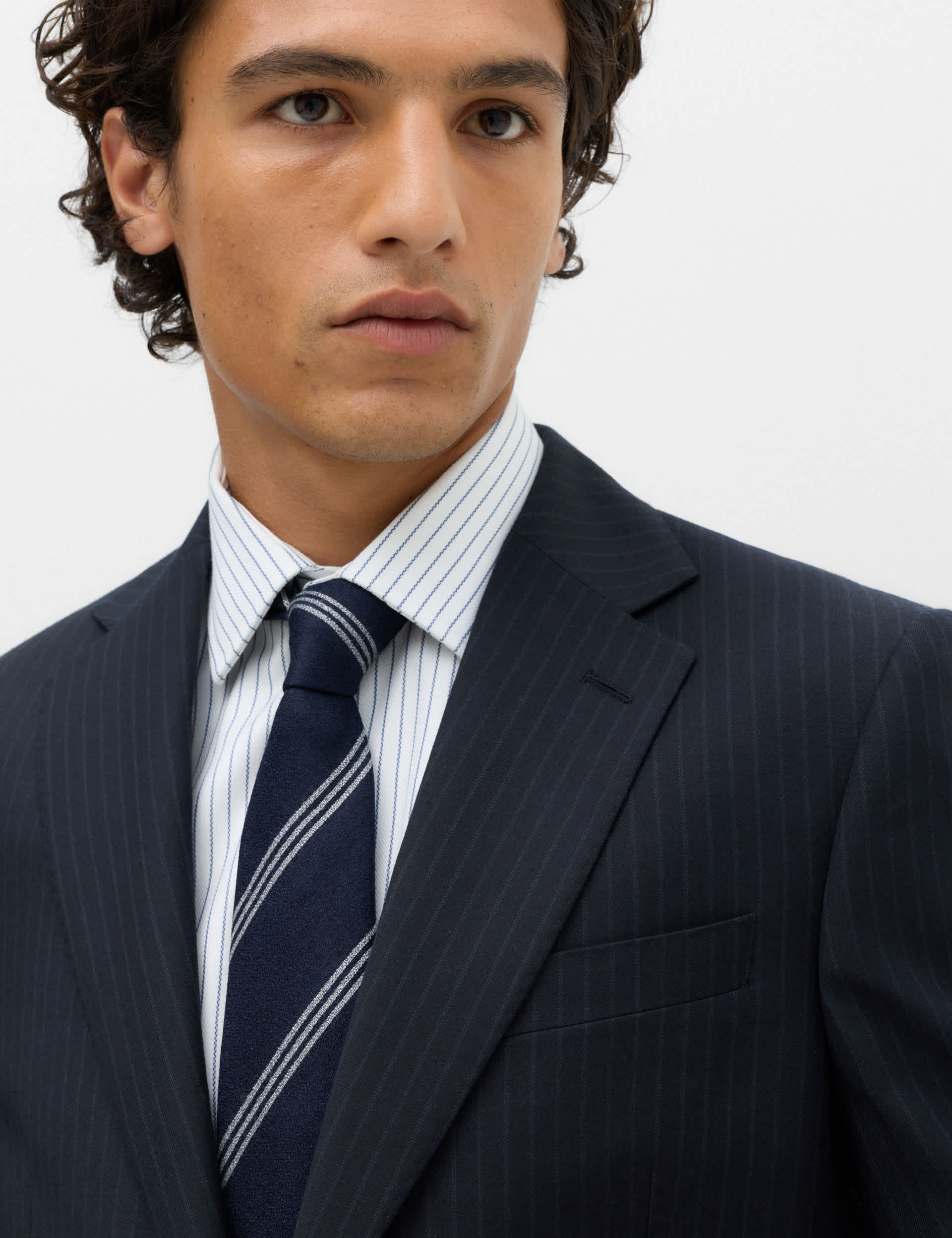 Regular Fit Pure Wool Striped Suit Jacket thumbnail 4