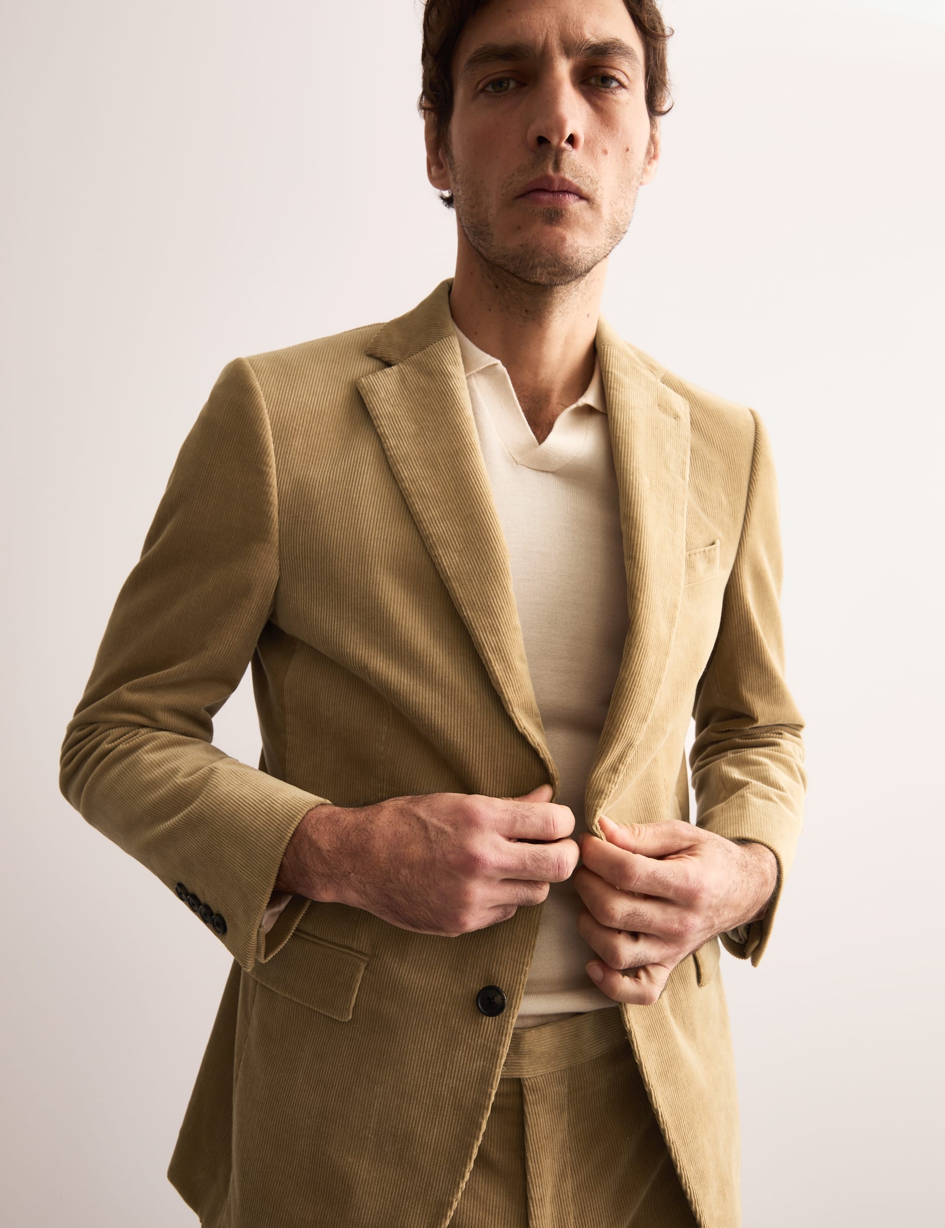 Tailored Fit Cotton Rich Corduroy Jacket thumbnail 8